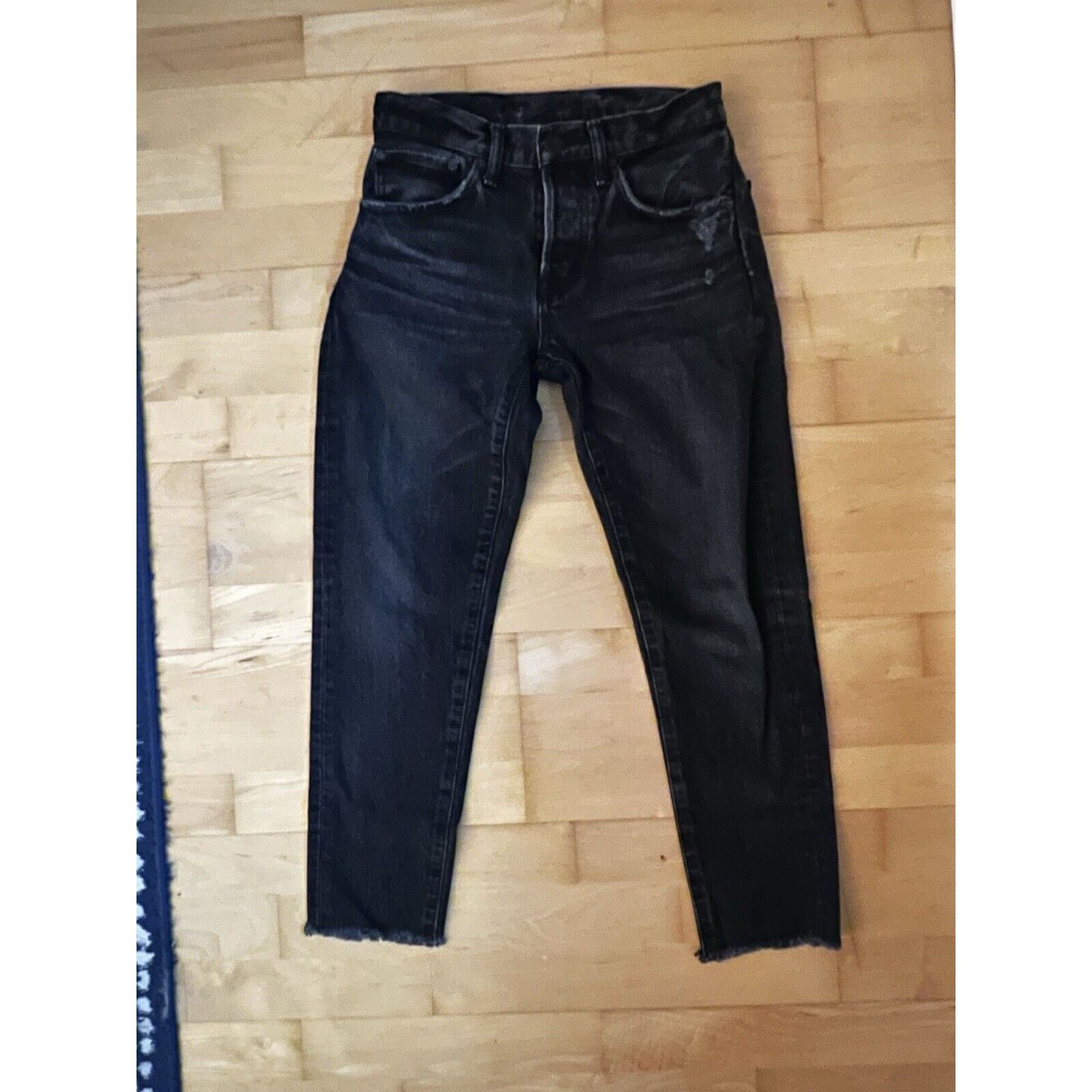 MOUSSY Moussy redlands skinny jeans Grey Black Distressed 25 X 24 Size 25" / US 0 / IT 36 - 2 Thumbnail