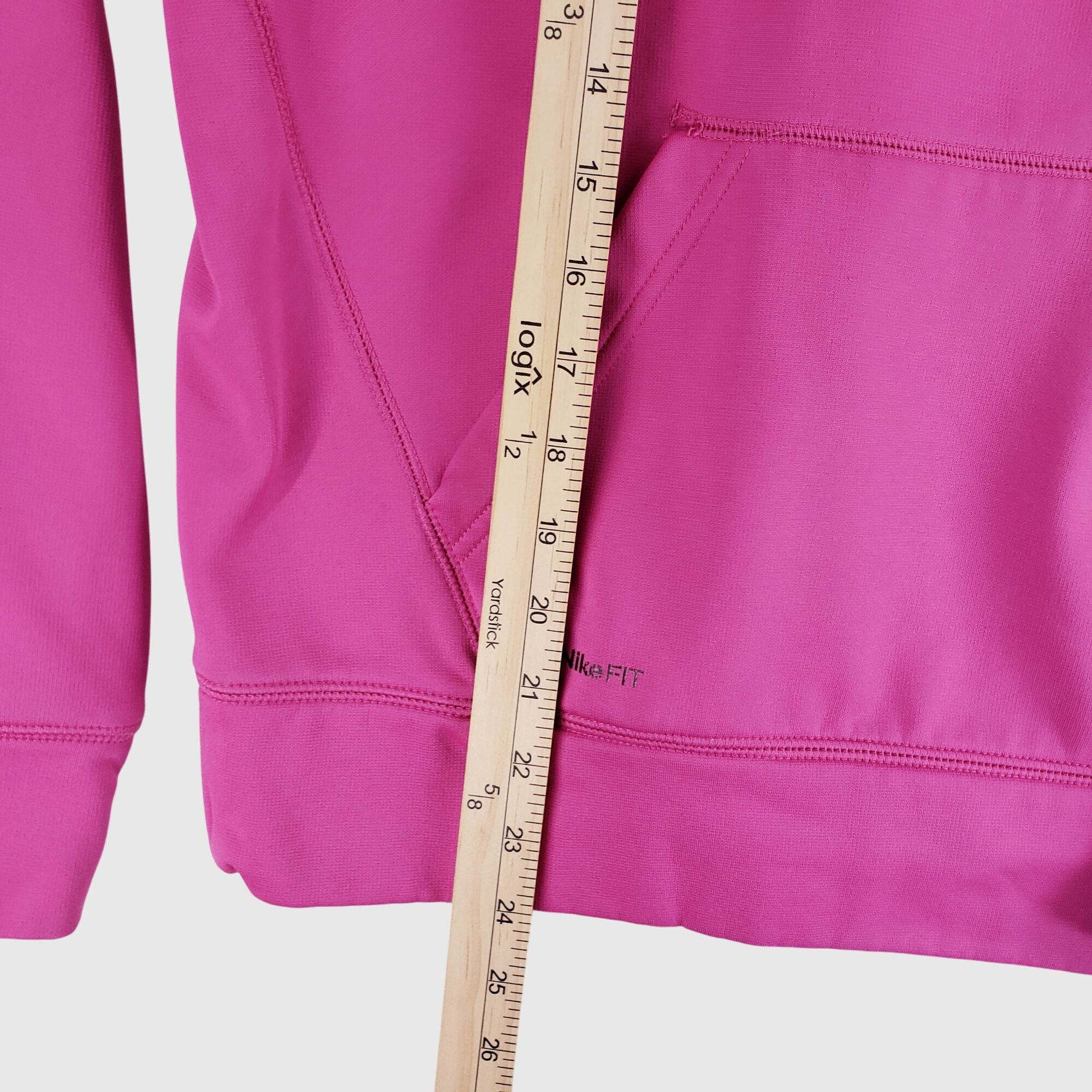 Nike Vintage NikeFit Womens Pink Pullover Hoodie With Kangaroo Po Size M / US 6-8 / IT 42-44 - 8 Thumbnail