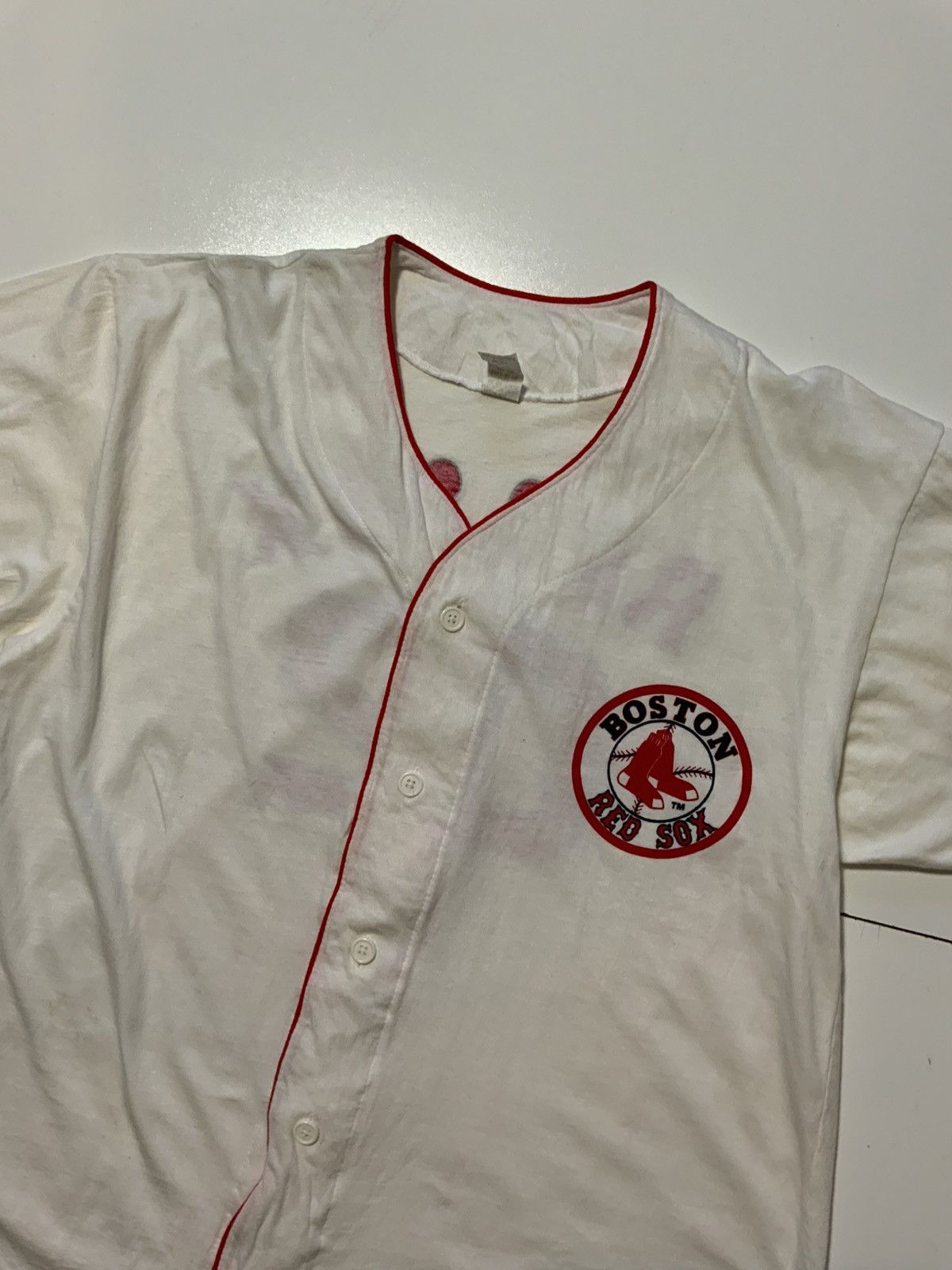 MLB Vintage Boston Red Sox MBNA America MLB Baseball 02 Jersey Size US L / EU 52-54 / 3 - 4 Thumbnail