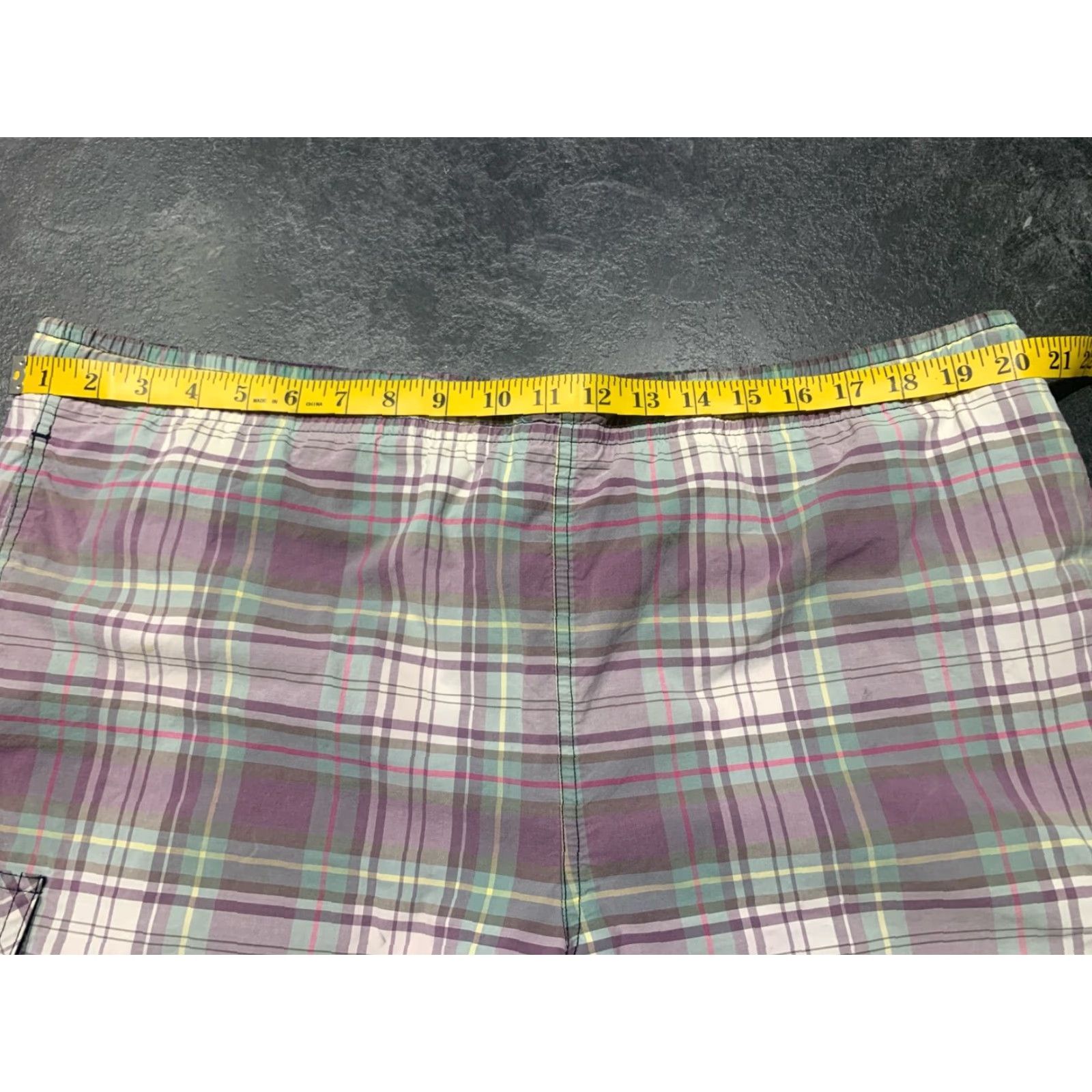 Vintage VINTAGE Polo Sport Swim Trunks Size XL Purple Plaid Mens Shorts Recreational Size US XL / EU 56 / 4 - 5 Thumbnail