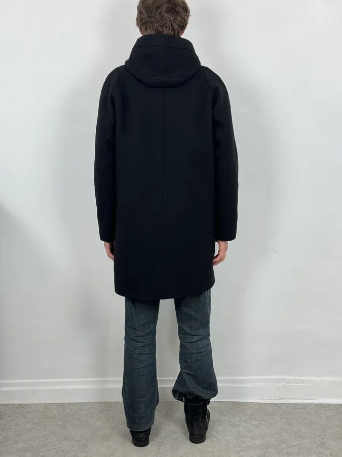 Acne Studios Acne Studios Black Spy Hooded Wool Trench Coat Size US M / EU 48-50 / 2 - 4 Thumbnail