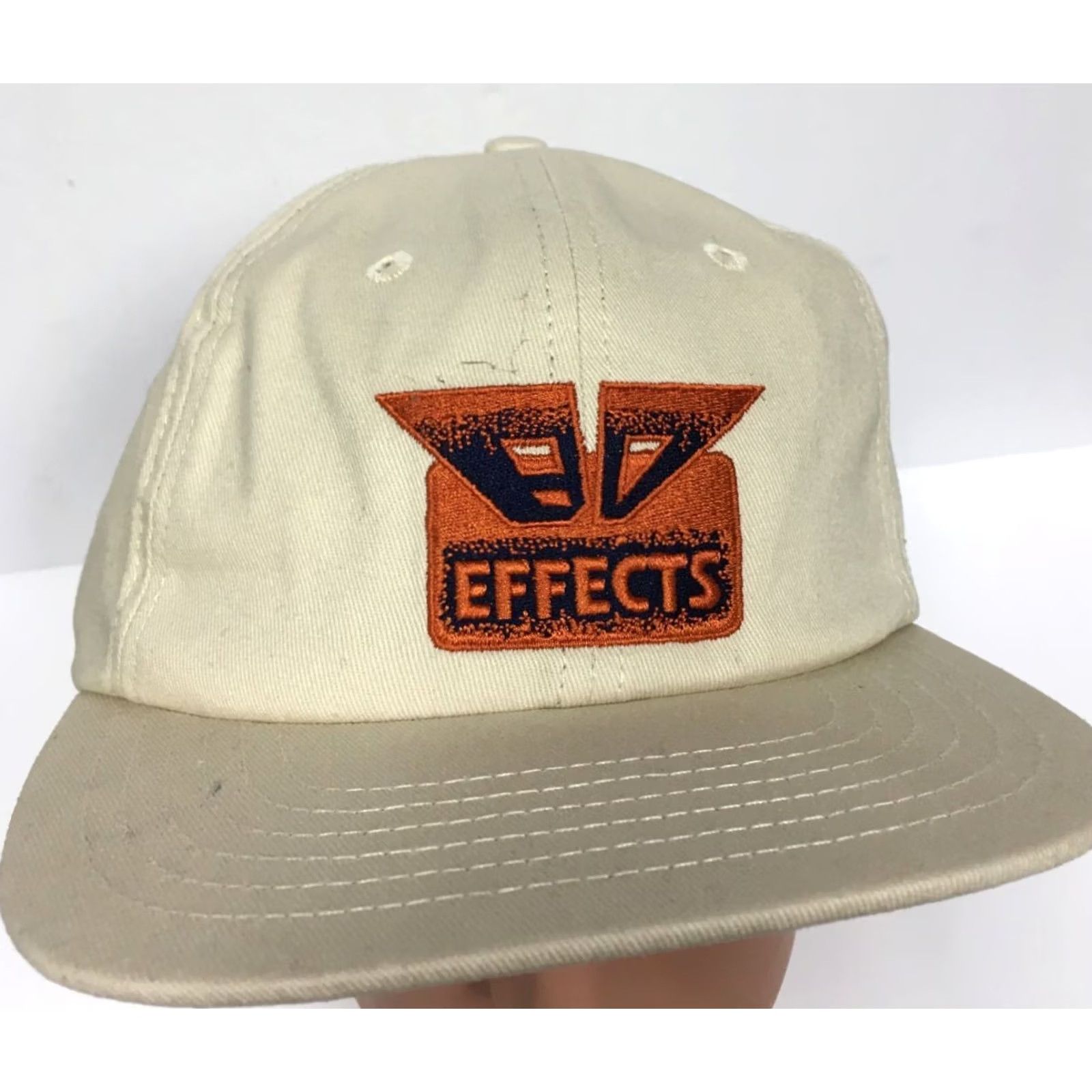 Brain Dead Brain Dead FX Twill Cap Hat Flat Brim 6 Panel Embroidered Tan OS Unisex Adults Mens Womens Adults Cap Size ONE SIZE - 4 Thumbnail