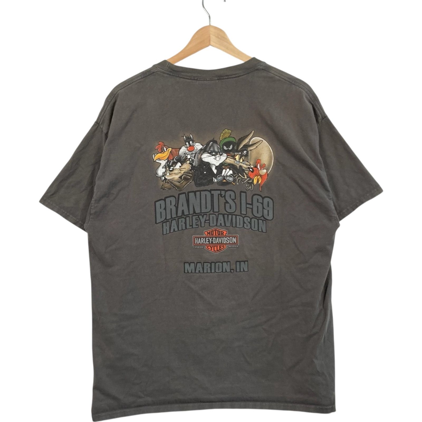 Harley Davidson Vintage Harley Davidson Looney Tunes Old School Rules Tee L Size US L / EU 52-54 / 3 - 5 Thumbnail