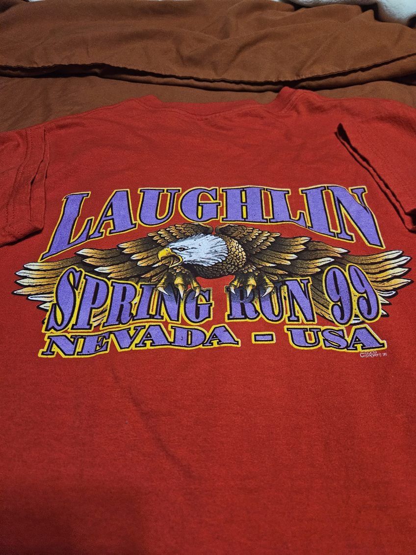 Fruit Of The Loom The Last Spring Run of the Millennium Nevada Motorcycle Tee Size US XL / EU 56 / 4 - 4 Thumbnail