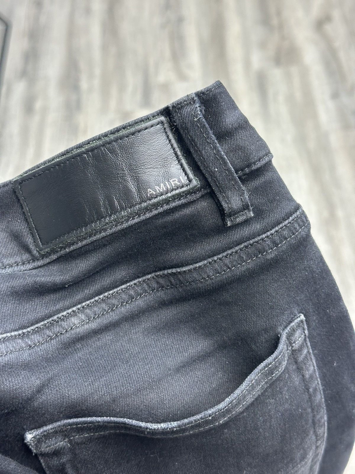Amiri Amiri MX1 Black Leather Patches Sz32 Size US 32 / EU 48 - 5 Thumbnail