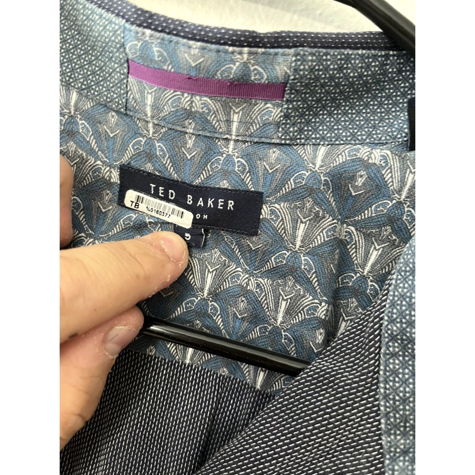 Ted Baker VINTAGE Ted Baker London Shirt Adult XL Navy Blue Button Front Long Sleeve 5/XL Mens Size US S / EU 44-46 / 1 - 2 Thumbnail