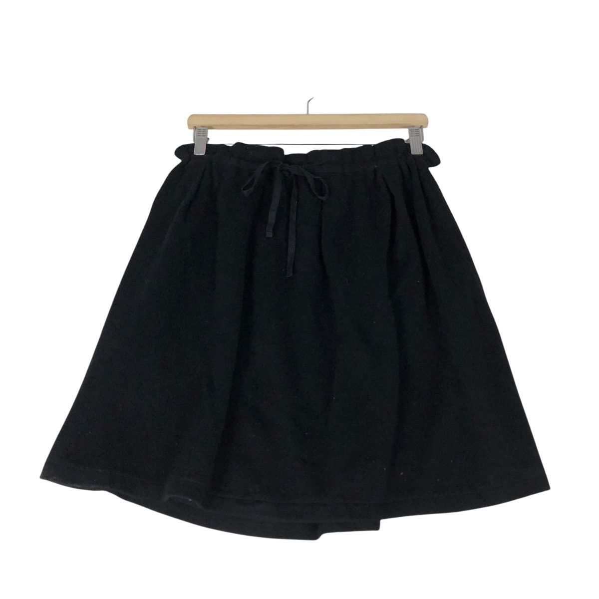 Yohji Yamamoto 🔥RICH BLACK VINTAGE SHORT SKIRT WOOL YOHJI YAMAMOTO Size 30" / US 8 / IT 44 - 1 Thumbnail