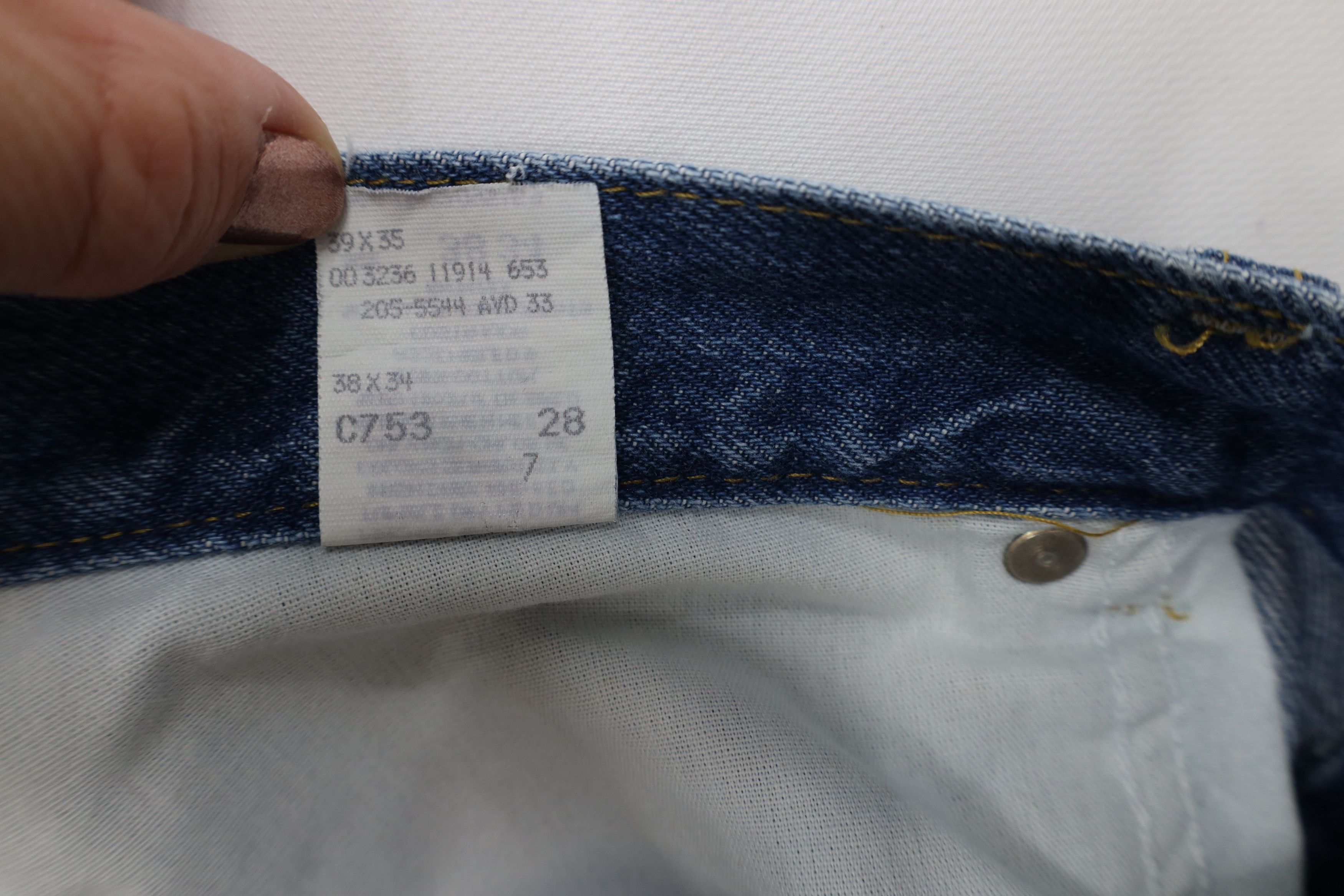Lee Vintage 90s Lee Straight Leg Denim Jeans Blue Cotton Size US 38 / EU 54 - 8 Thumbnail