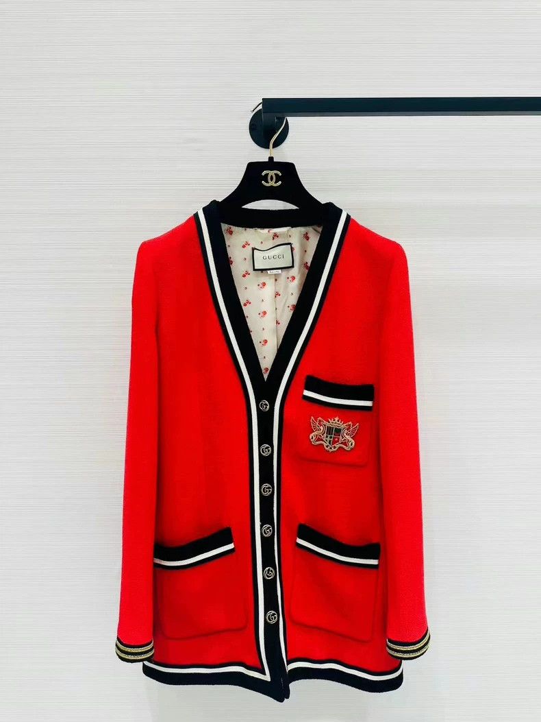 Gucci GucciRed badge embroidered jacket 2503-Nextarrow Size S / US 4 / IT 40 - 1 Thumbnail