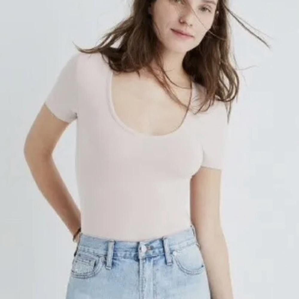 Madewell Madewell l Scoop Neck Short Sleeve Bodysuit Size XS Size XS / US 0-2 / IT 36-38 - 9 Thumbnail