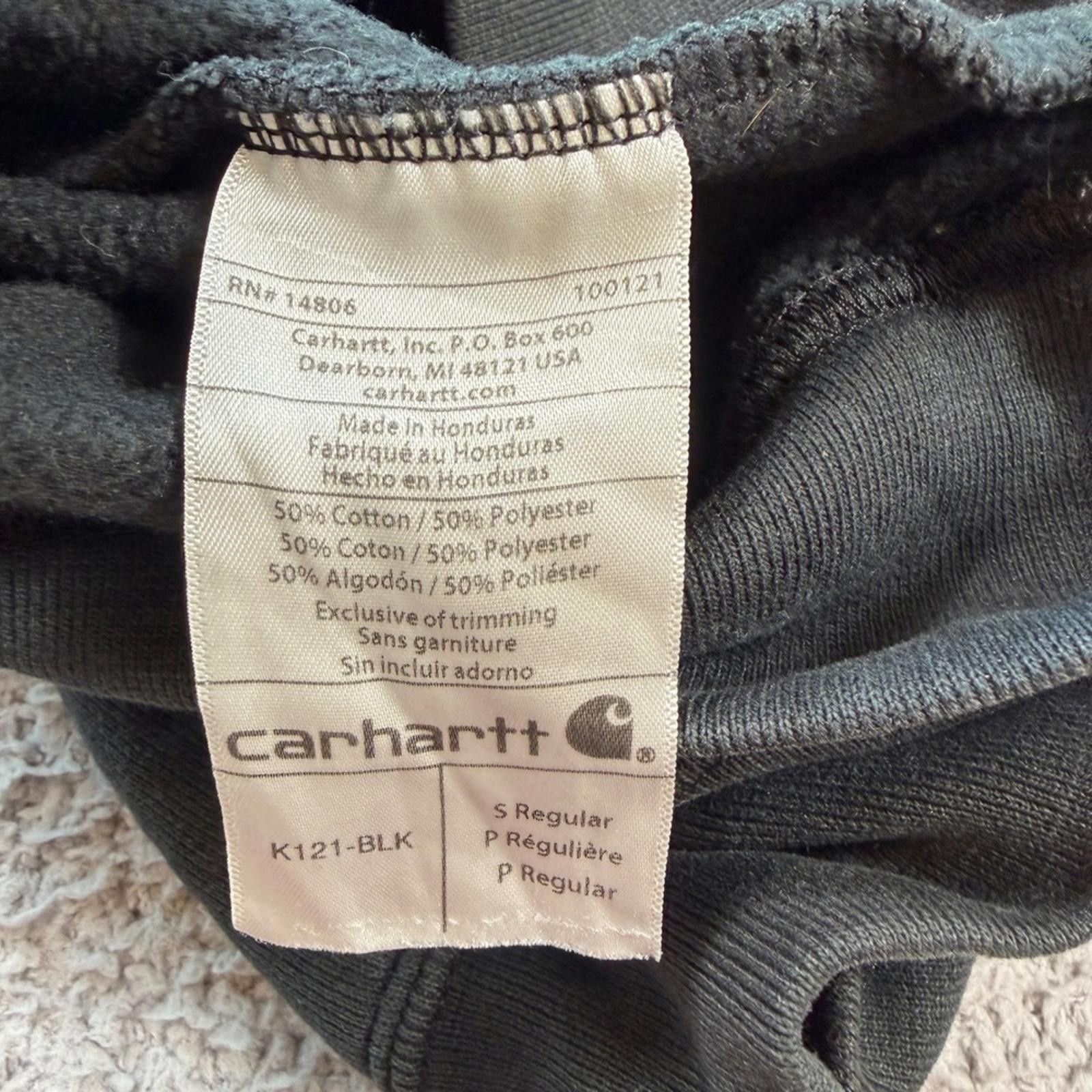 Carhartt Carhartt K121 Original Fit Black Hooded Sweatshirt Hoodie S Size US S / EU 44-46 / 1 - 5 Thumbnail