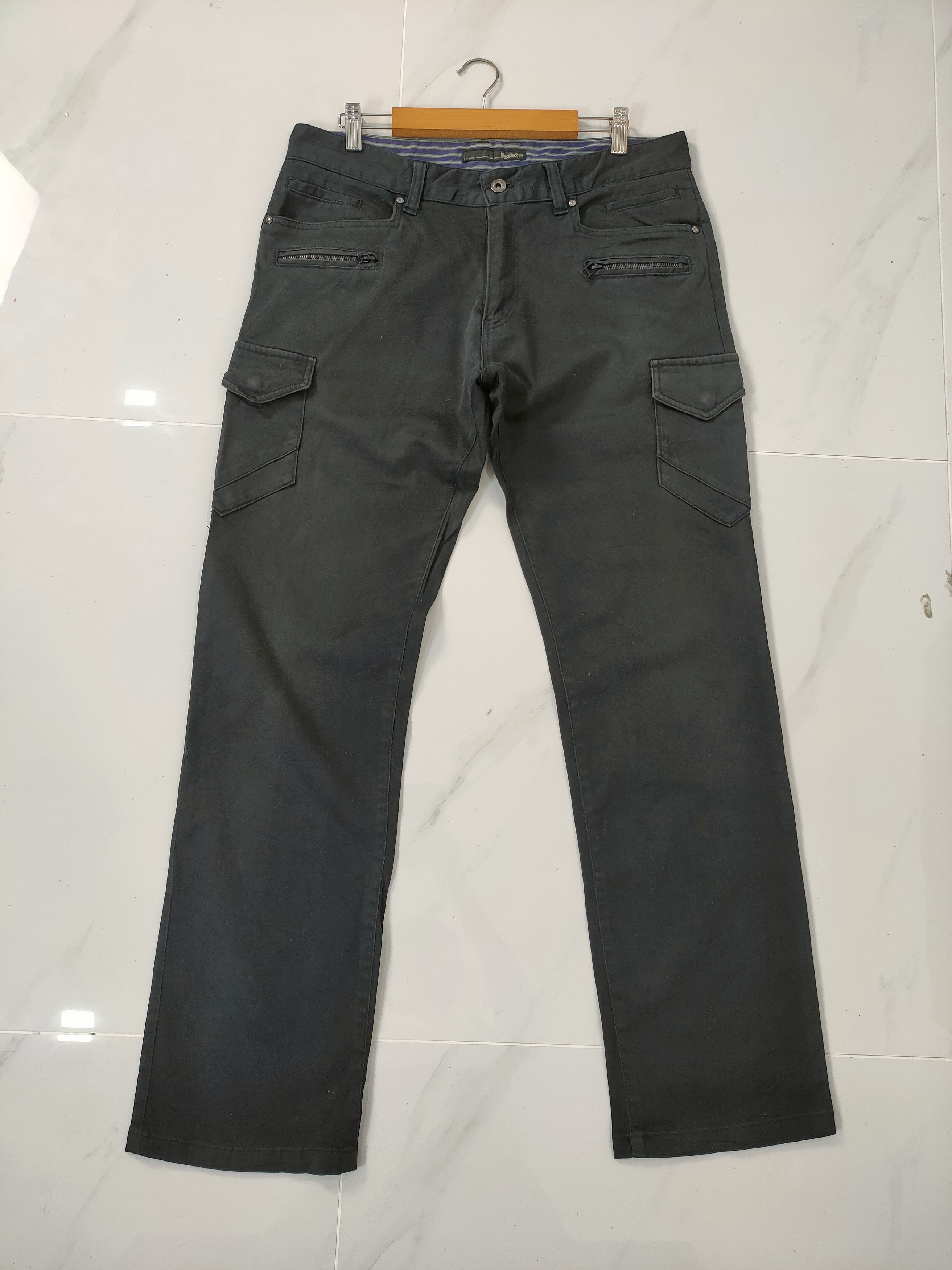 Mossimo VINTAGE FADED BLACK MASSIMO 9 POCKET CARGO PANTS Size US 34 / EU 50 - 13 Thumbnail