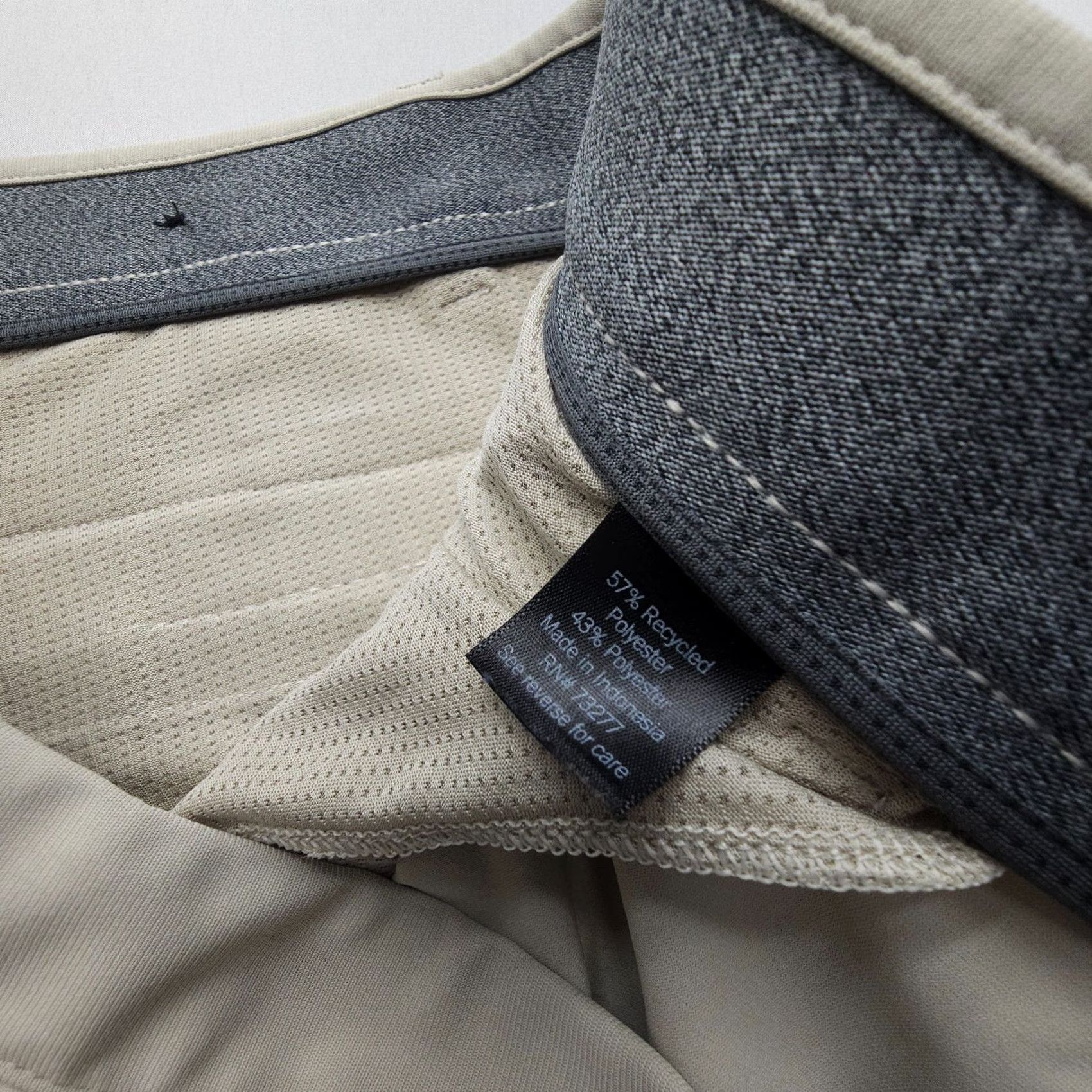 Vintage FLX Slim Chino Pants Mens 36 Ivy Ivory Stretch Polyester Golf Business Casual Size US 36 / EU 52 - 6 Thumbnail