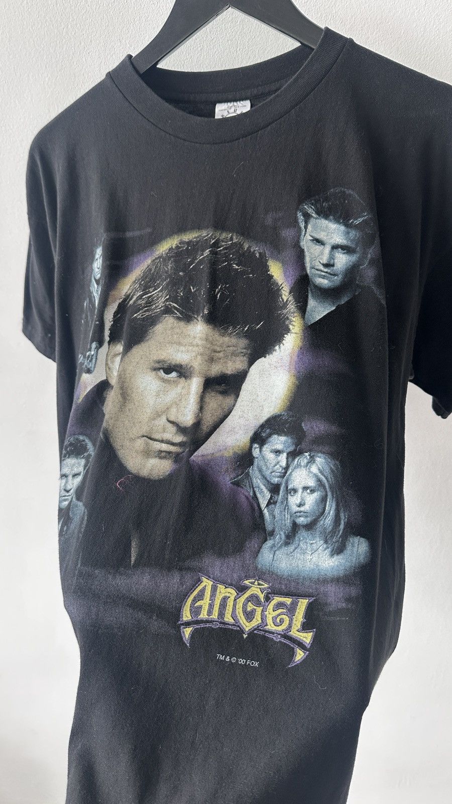 Other Angel Vampire Shirt Blue Grape 00s Buffy The Vampire Slayer Size US L / EU 52-54 / 3 - 5 Thumbnail