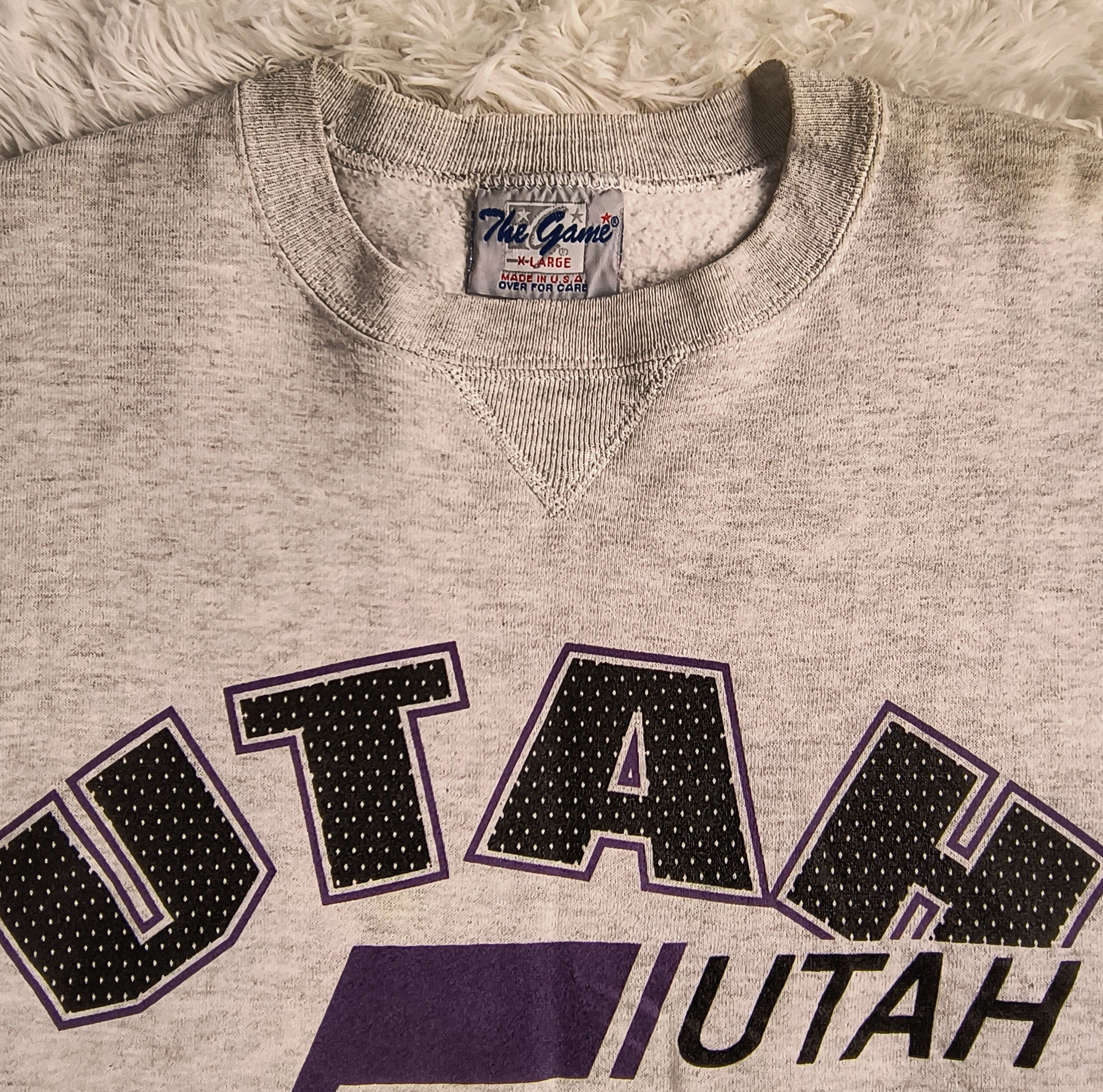 NBA Vintage NBA Utah Jazz 90s crewneck sweatshirt Size US XL / EU 56 / 4 - 5 Thumbnail