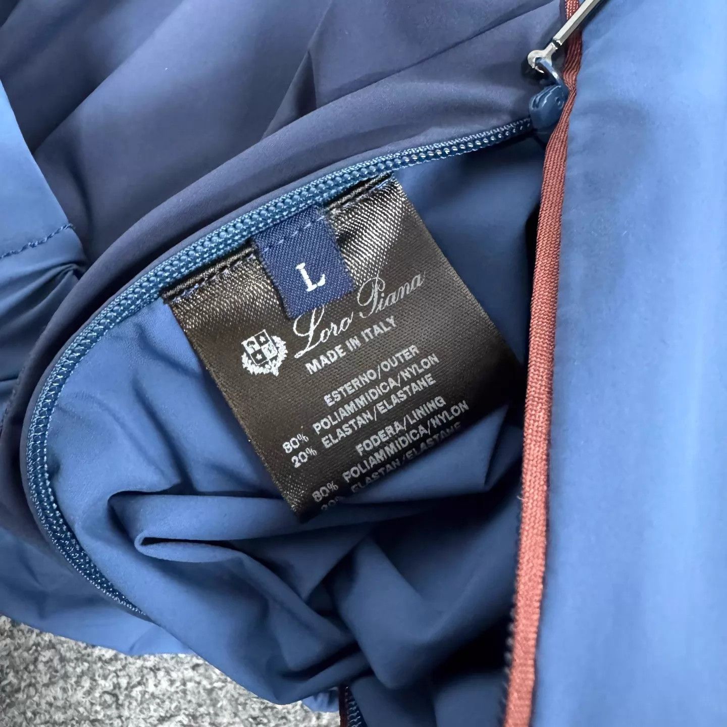 Loro Piana Loro Piana Blue Hood Zip Jacket L New w/Tags Embroidered Size US L / EU 52-54 / 3 - 8 Thumbnail