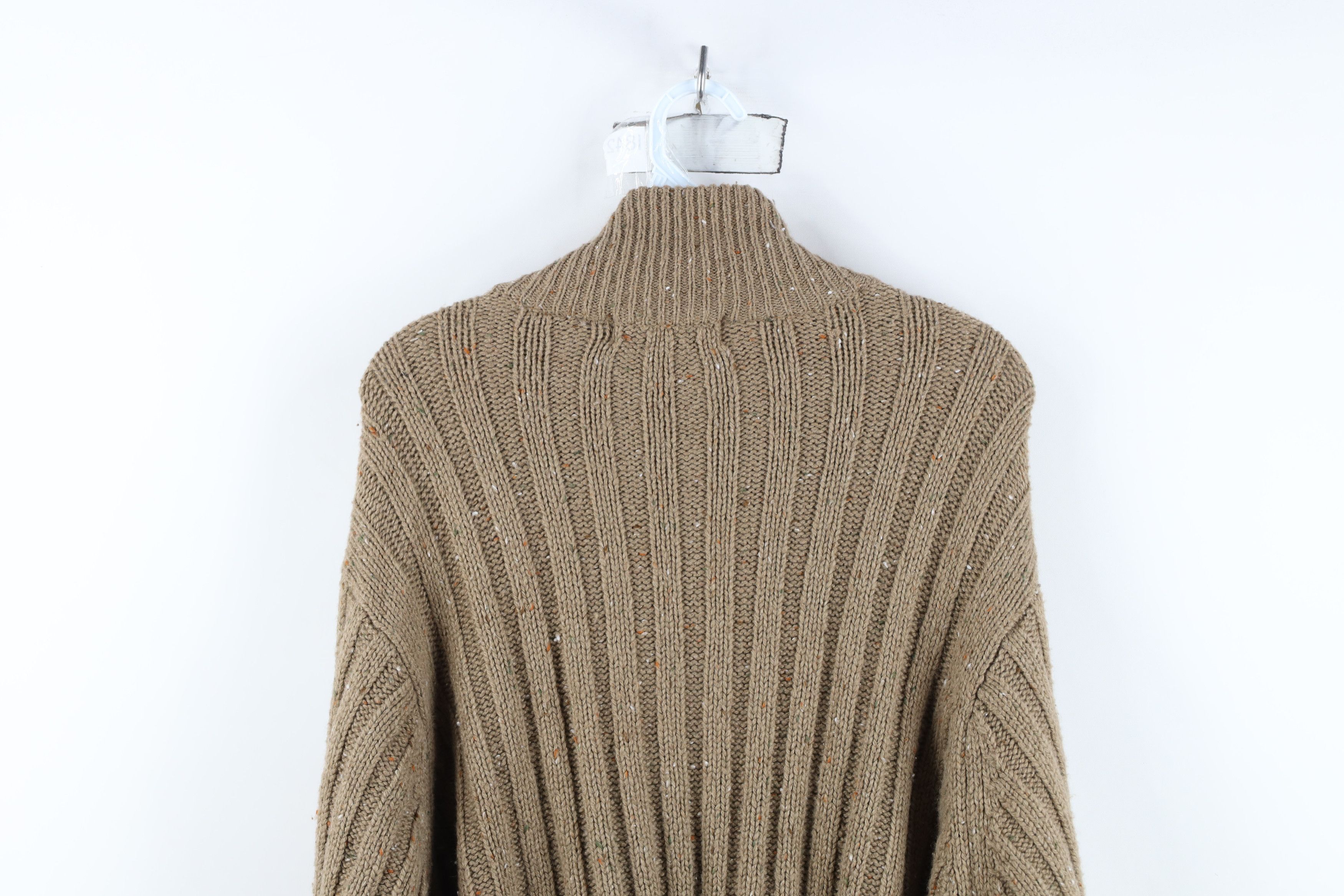 Vintage Vintage 90s Streetwear Fleck Wool Blend Ribbed Knit Sweater Size US XL / EU 56 / 4 - 10 Thumbnail