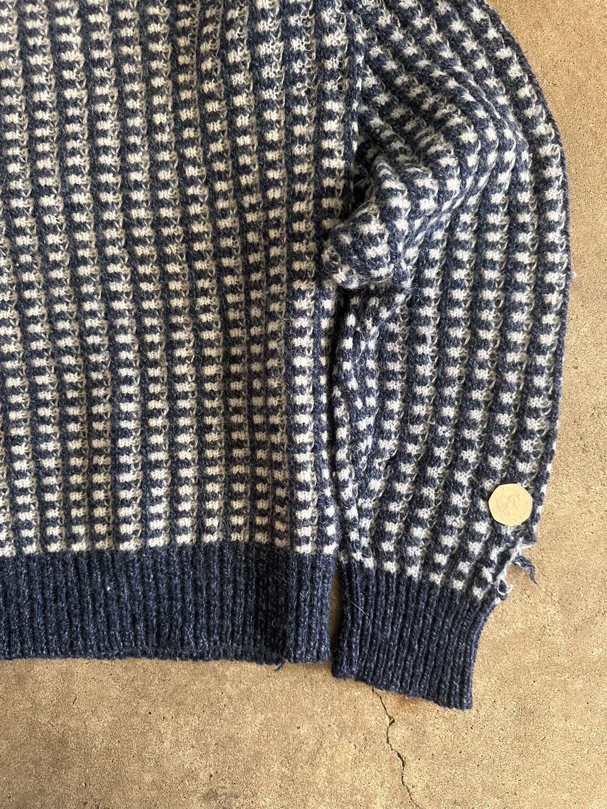 Vintage Vintage Hand-Made Crochet Sweater Size US L / EU 52-54 / 3 - 3 Thumbnail