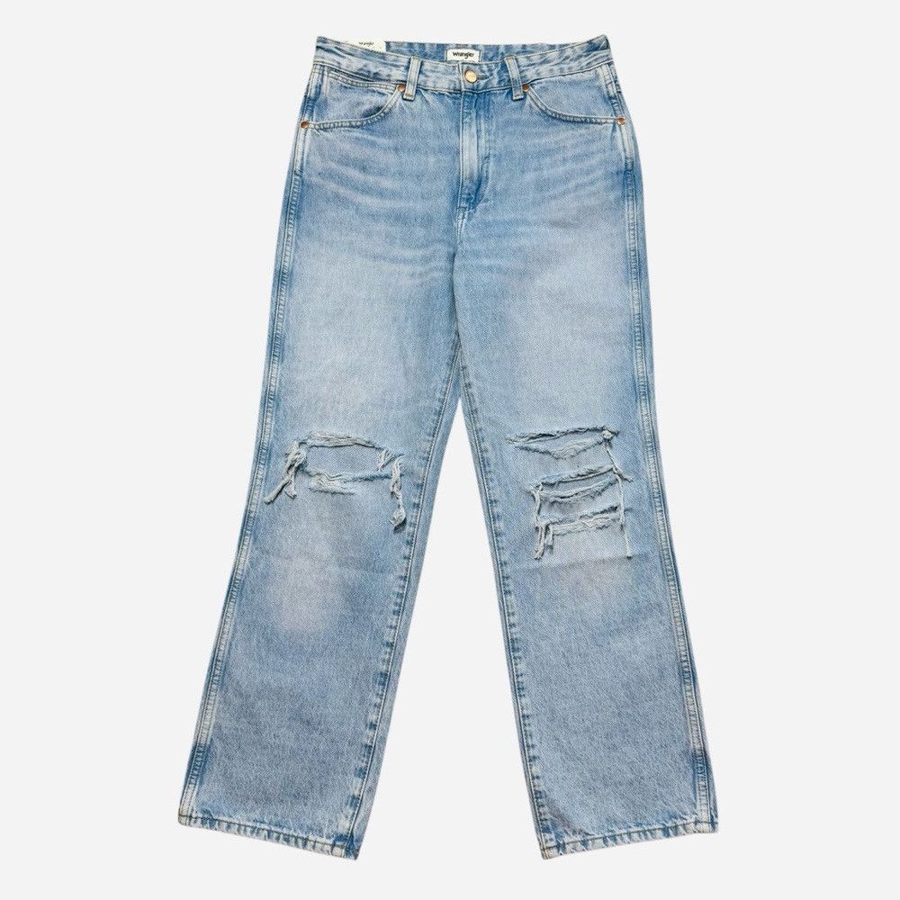 Wrangler NWT New Wrangler Wild West High Rise Straight Destructed Je Size 27" / US 4 / IT 40 - 2 Thumbnail
