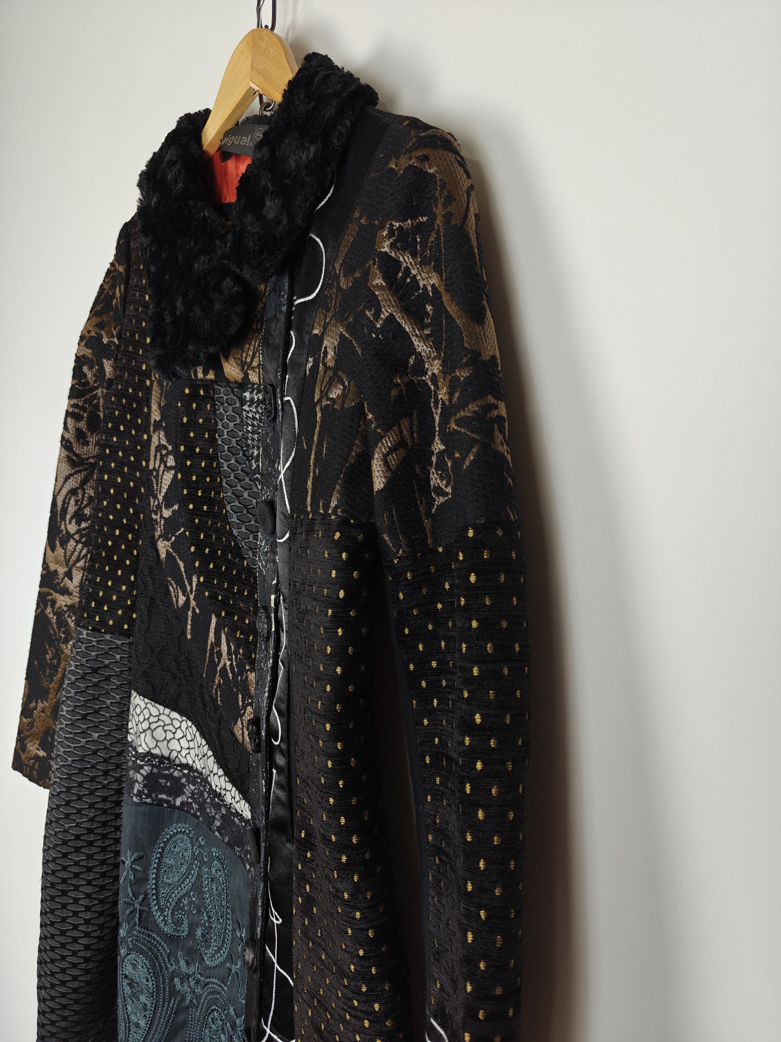 Desigual Desigual Coat Jacket Multicolor Eyes Design size 40 Size M / US 6-8 / IT 42-44 - 6 Thumbnail