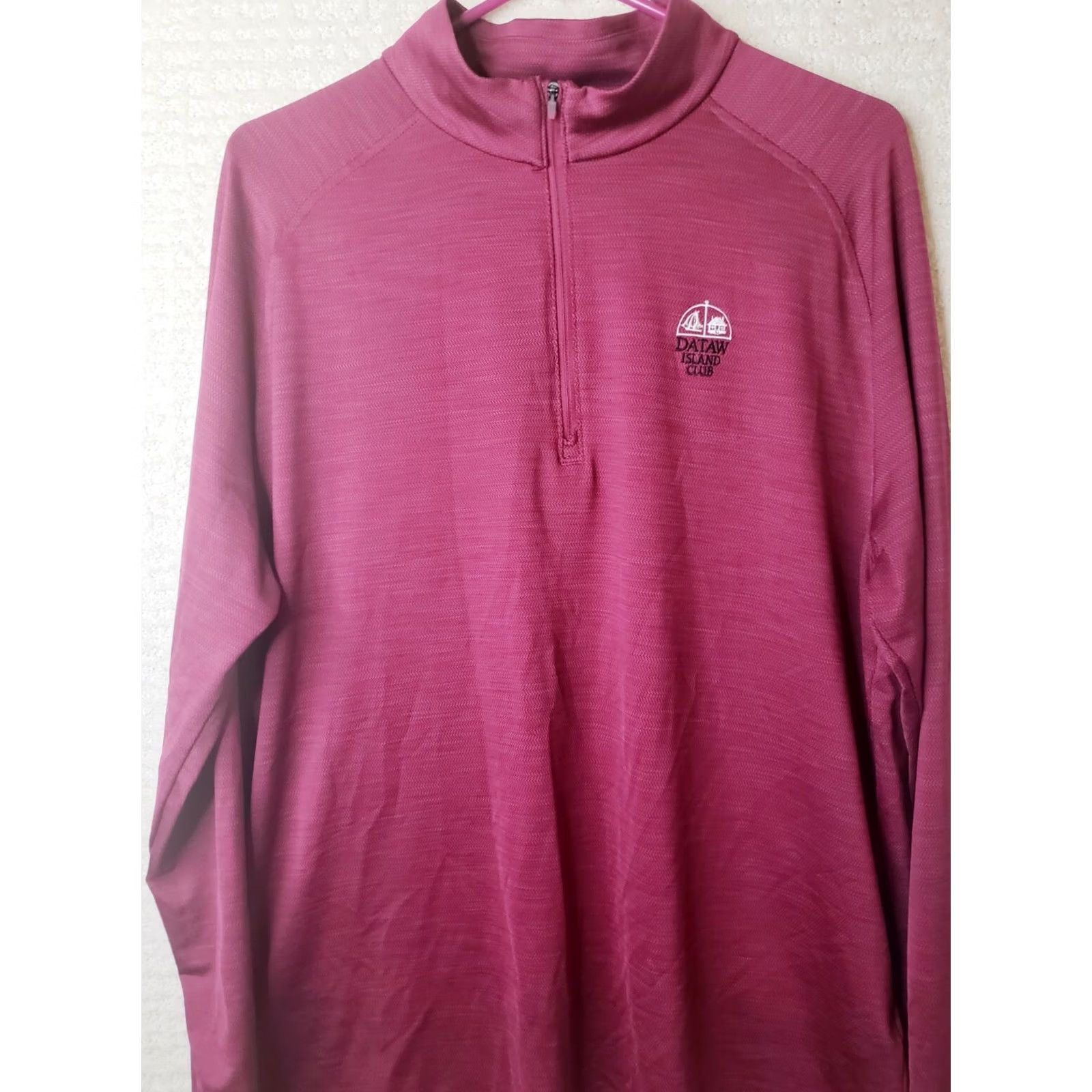 Under Armour Under Armour Shirt Mens Large 1/4 Zip High Neck Running Workout Loose Fit Red Size US L / EU 52-54 / 3 - 2 Thumbnail