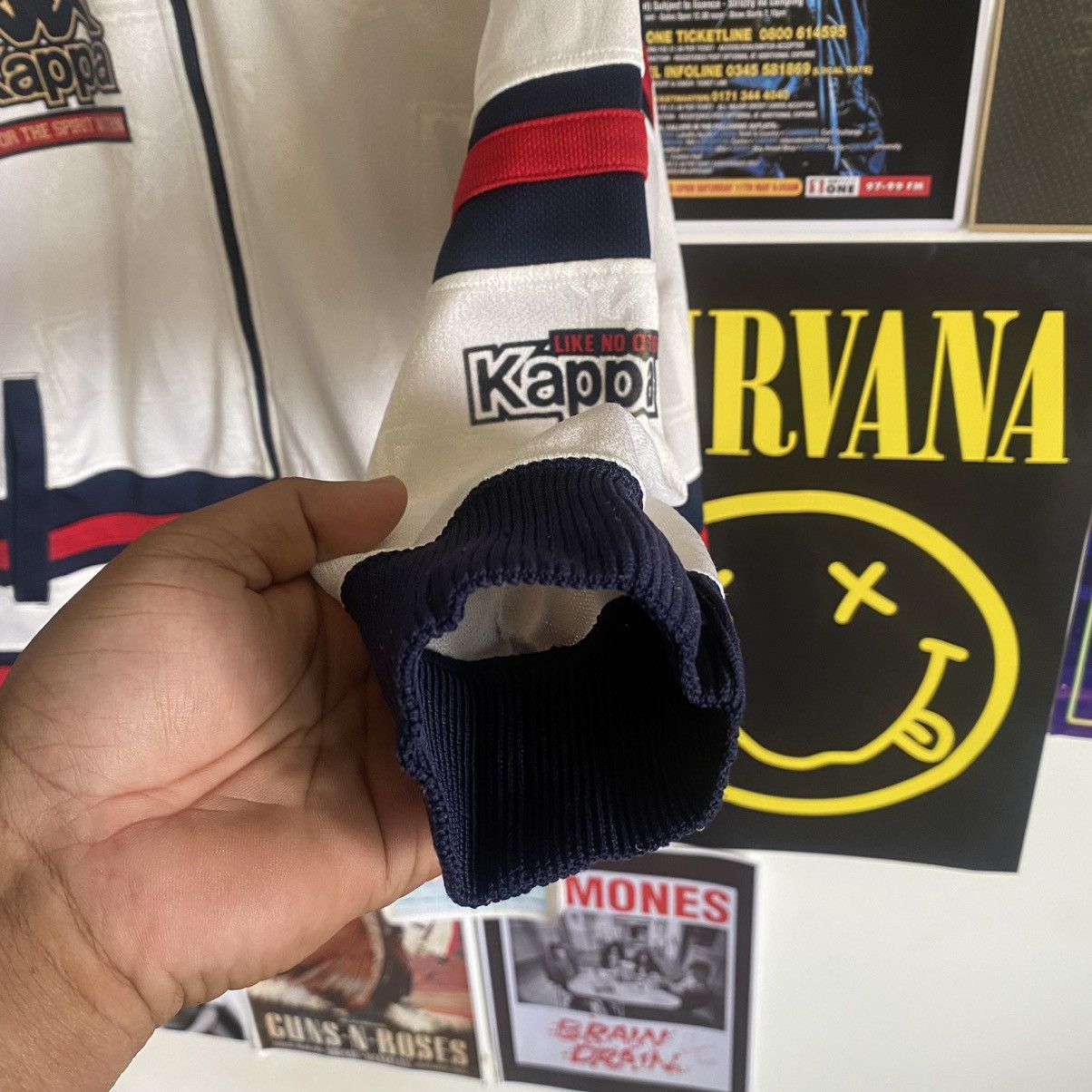 Kappa Vintage Kappa Tri-Colour Hoodie Jacket Size US L / EU 52-54 / 3 - 6 Thumbnail
