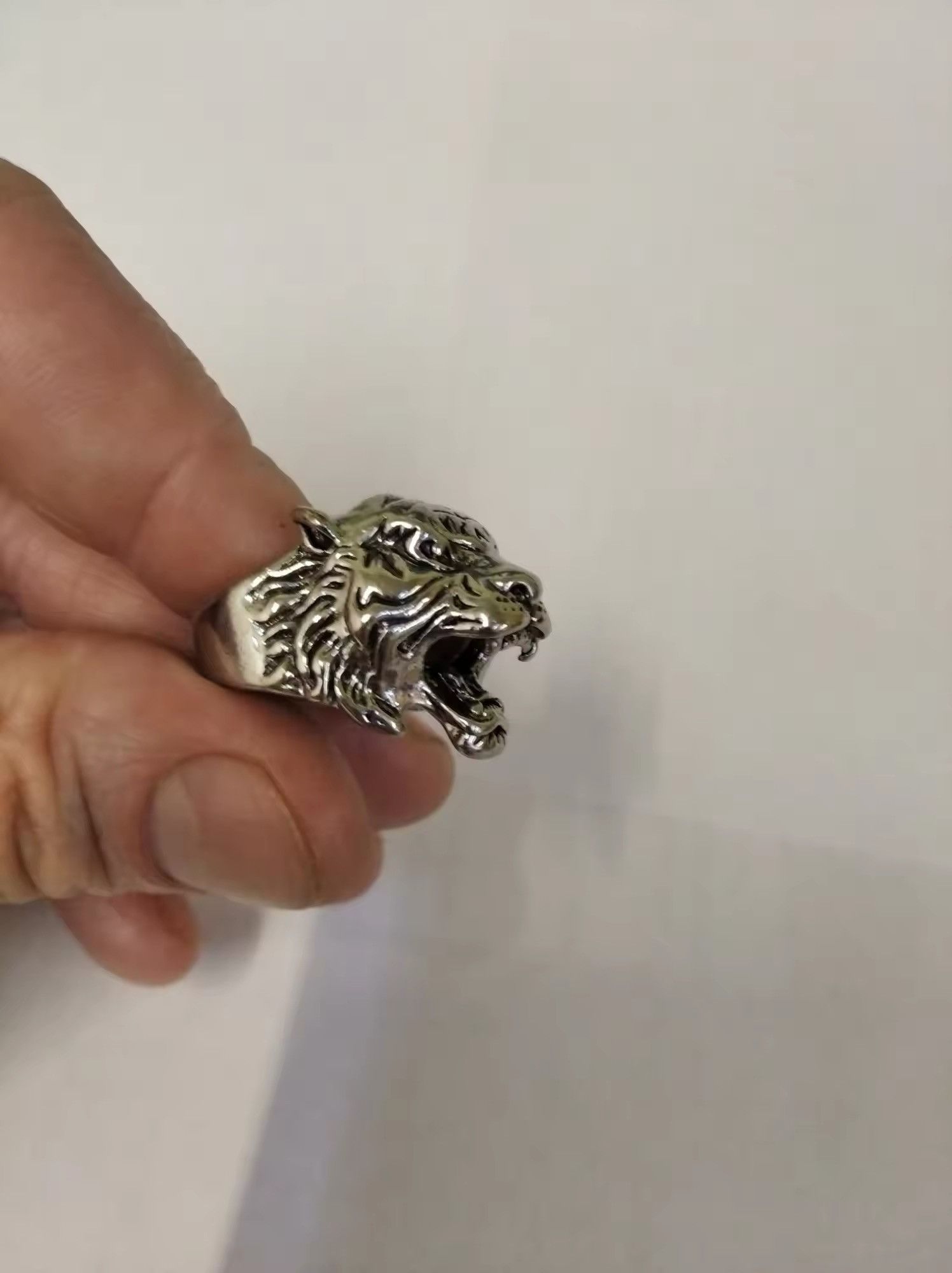 Jewelry × Vintage Tiger Head Animal Adjustable Ring Size ONE SIZE - 4 Thumbnail