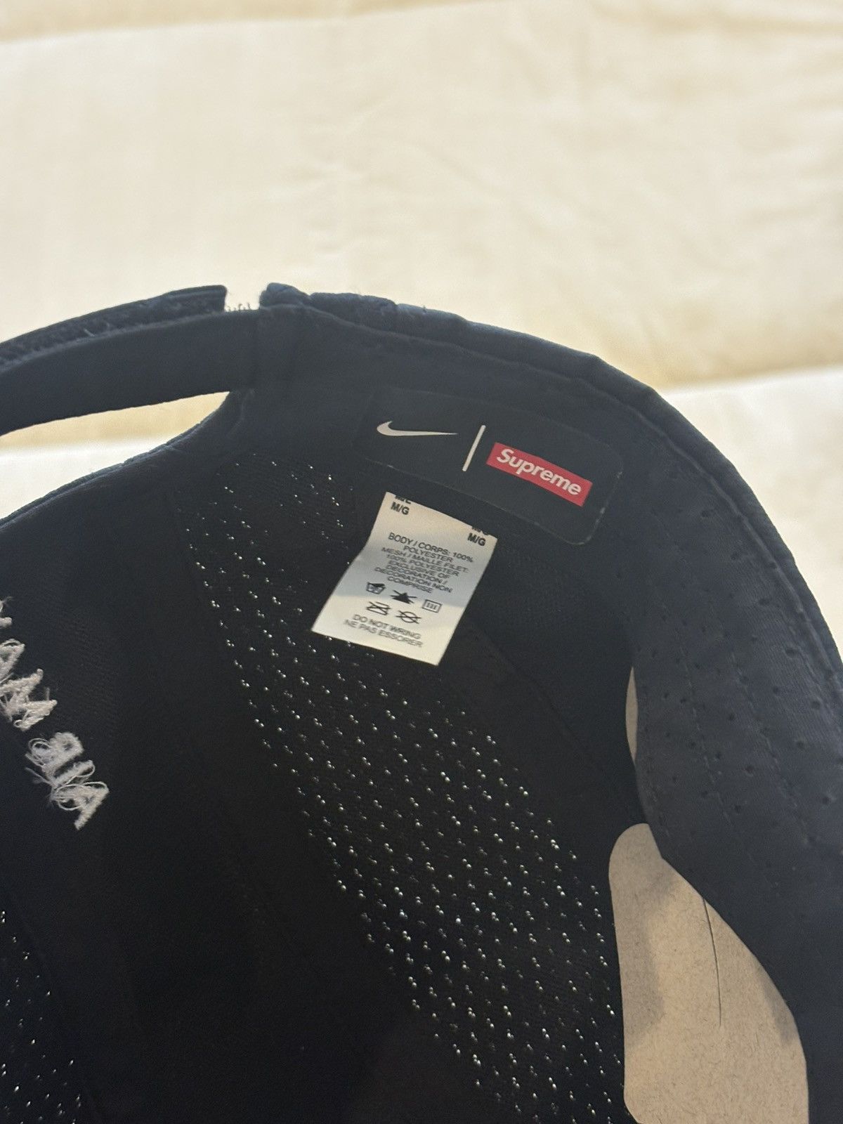 Nike × Supreme Supreme Nike Hat Black Size ONE SIZE - 5 Thumbnail