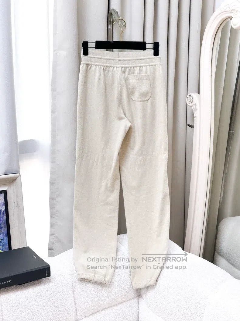 Loro Piana Loro Piana Classic nude beige cashmere knit pants Size 25" / US 0 / IT 36 - 2 Thumbnail