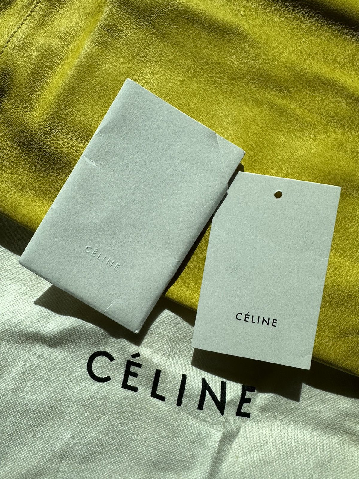 Celine Celine by Phoebe Philo Yellow Cabas Tote Bag Size ONE SIZE - 7 Thumbnail