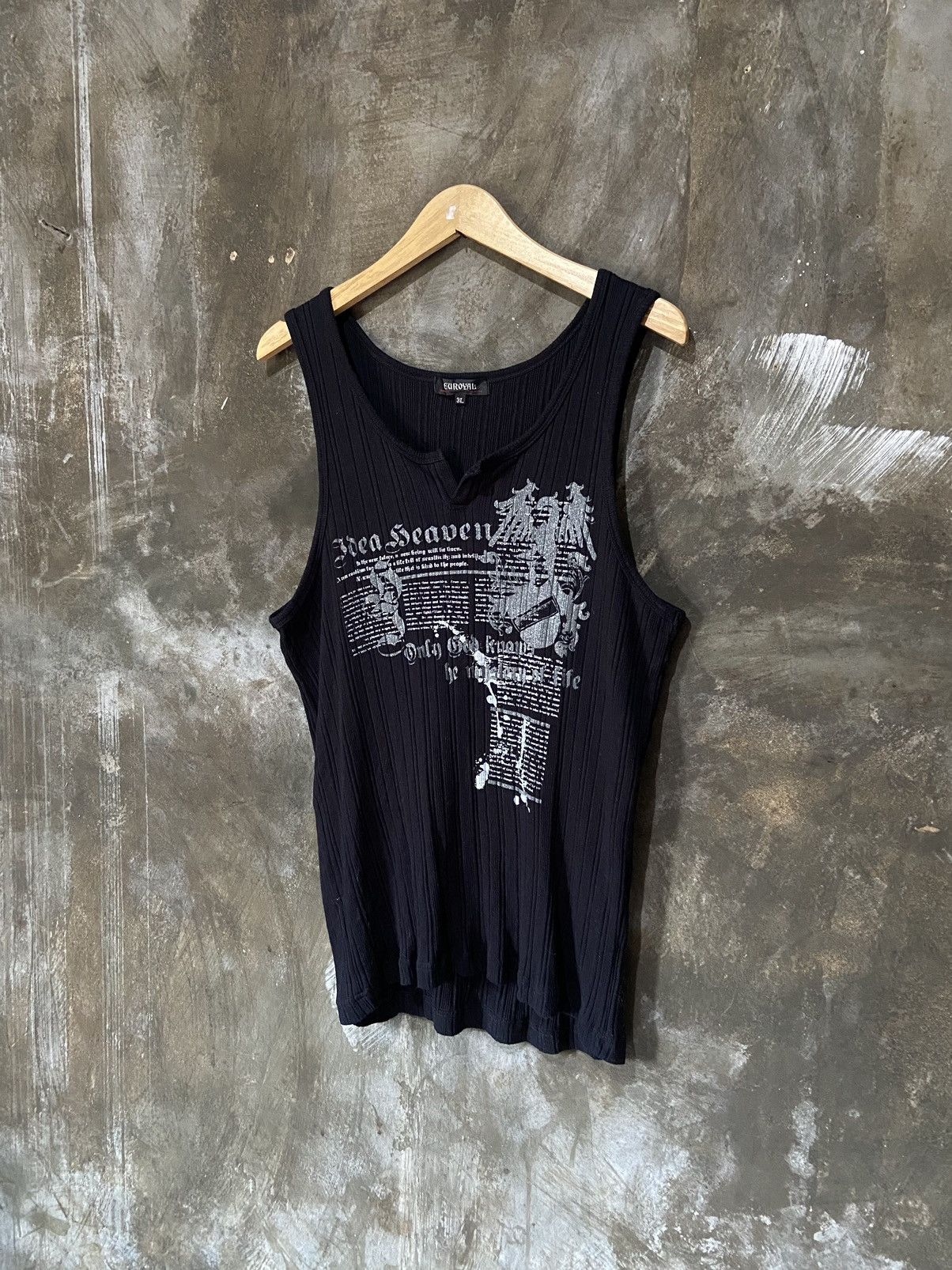 Beauty Beast × Japanese Brand Japanese-Y2K Gothic Poem Pleated Tank Top Size US M / EU 48-50 / 2 - 2 Thumbnail
