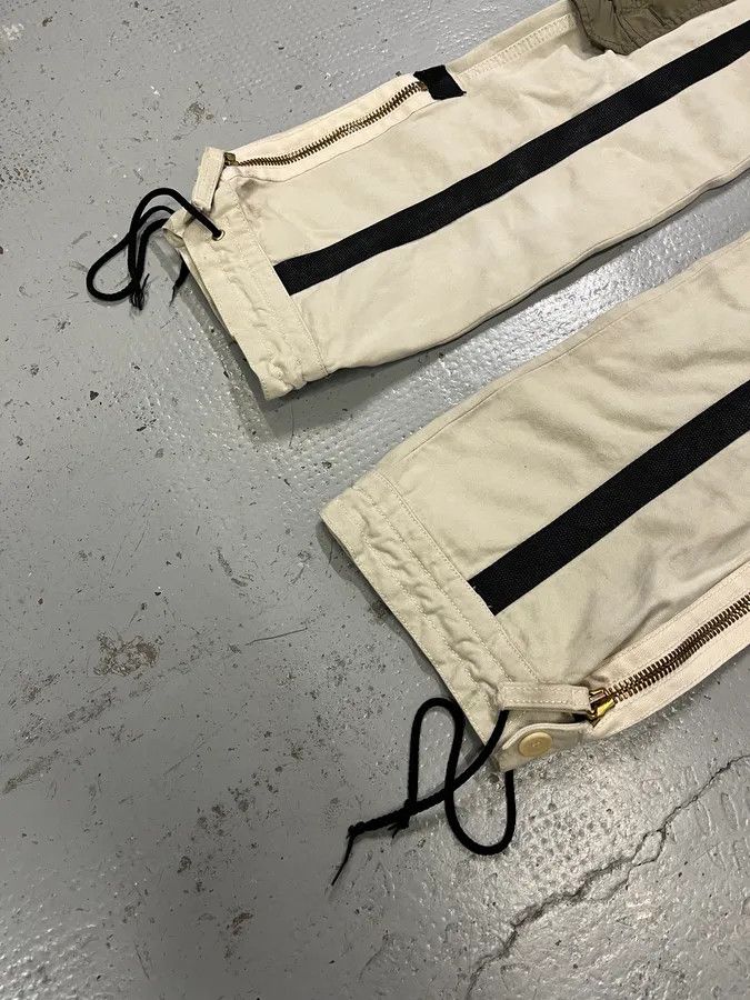 Jean Paul Gaultier AW2003 Jean Paul Gaultier Bondage Beige Cargo Parachute Pants Size US 39 - 7 Thumbnail
