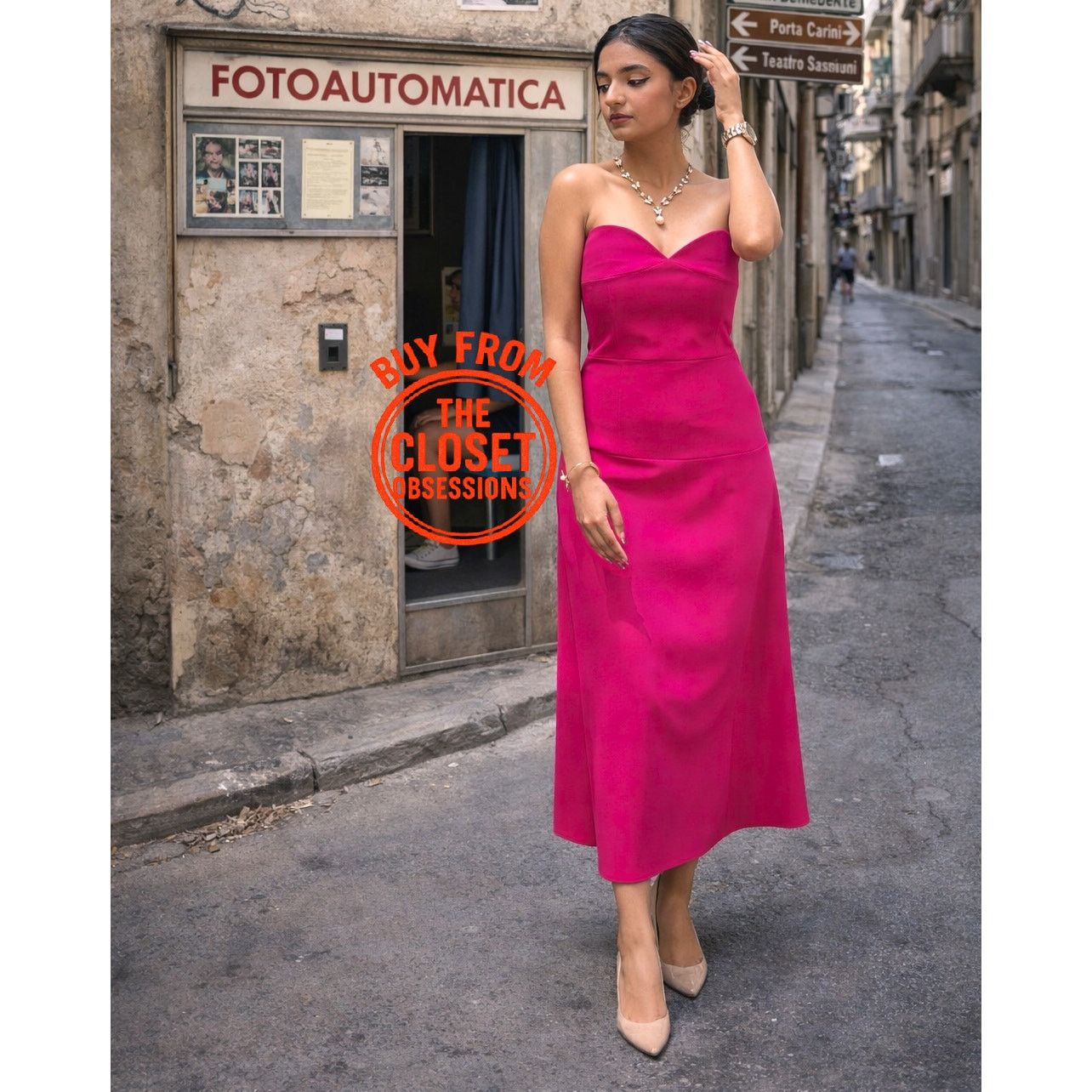 Zara ZARA Strapless Midi Dress NWT Size M / US 6-8 / IT 42-44 - 11 Thumbnail