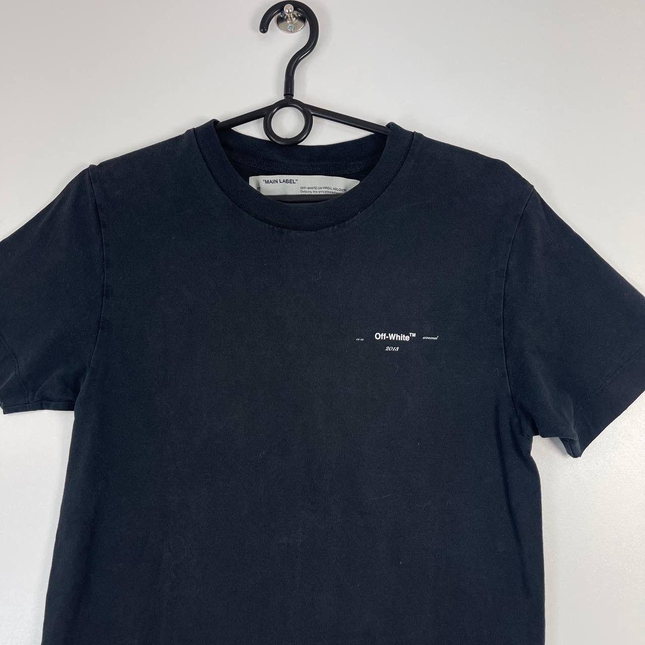 Off-White Off-White Small Chest Logo T-Shirt Black Size XXS Size US XXS / EU 40 - 2 Thumbnail