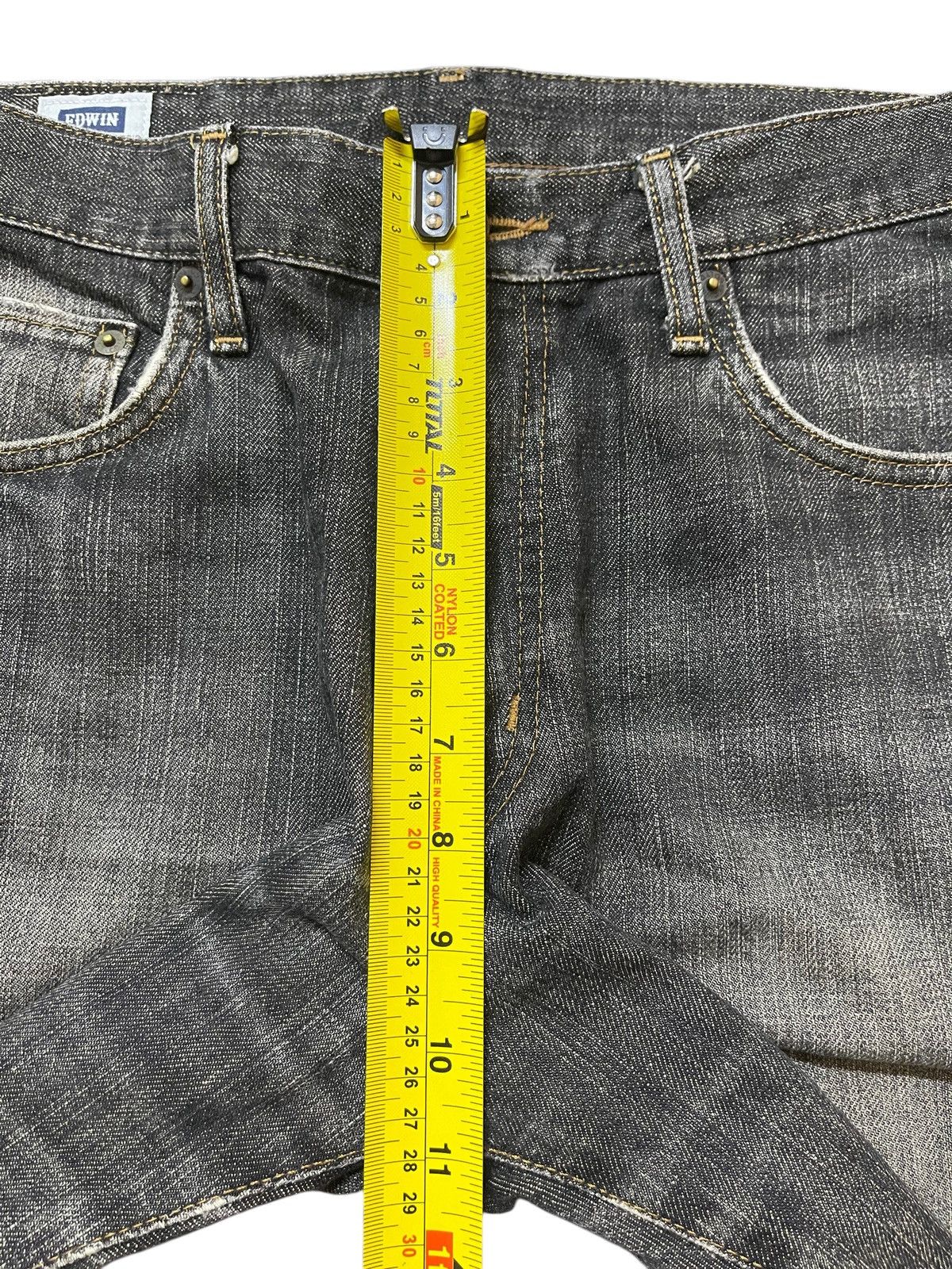 Edwin Vintage Edwin Faded Stone Wash Distress Style Loose Jeans Size US 32 / EU 48 - 15 Thumbnail