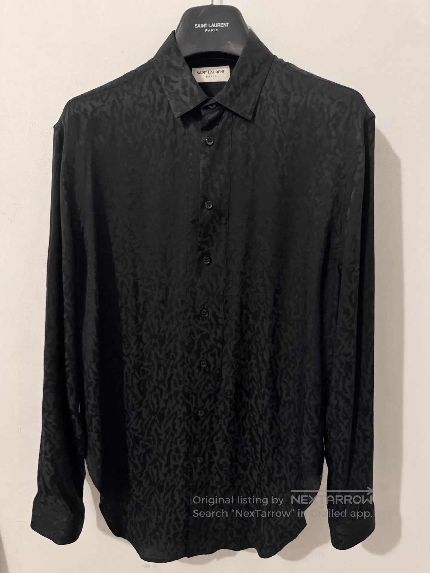 Saint Laurent Paris Saint Laurent 20FW Silk Thorn Shirt. Size US M / EU 48-50 / 2 - 1 Thumbnail