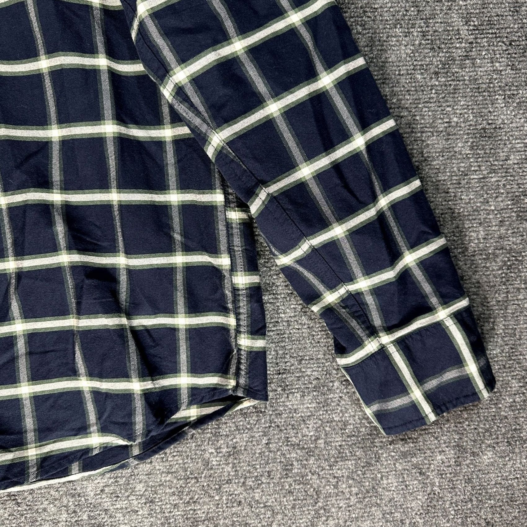 J.Crew J.CREW Shirt Mens XXL Slim Flex Oxford Blue White Cotton Plaid Button Down Pocket Casual Workwear Size US XXL / EU 58 / 5 - 2 Thumbnail