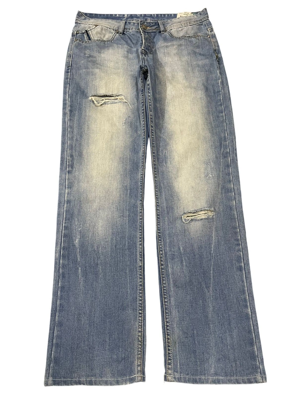 Diesel Vintage Diesel Industry Fade Wash Style Distress Loose Jeans Size US 34 / EU 50 - 1 Thumbnail