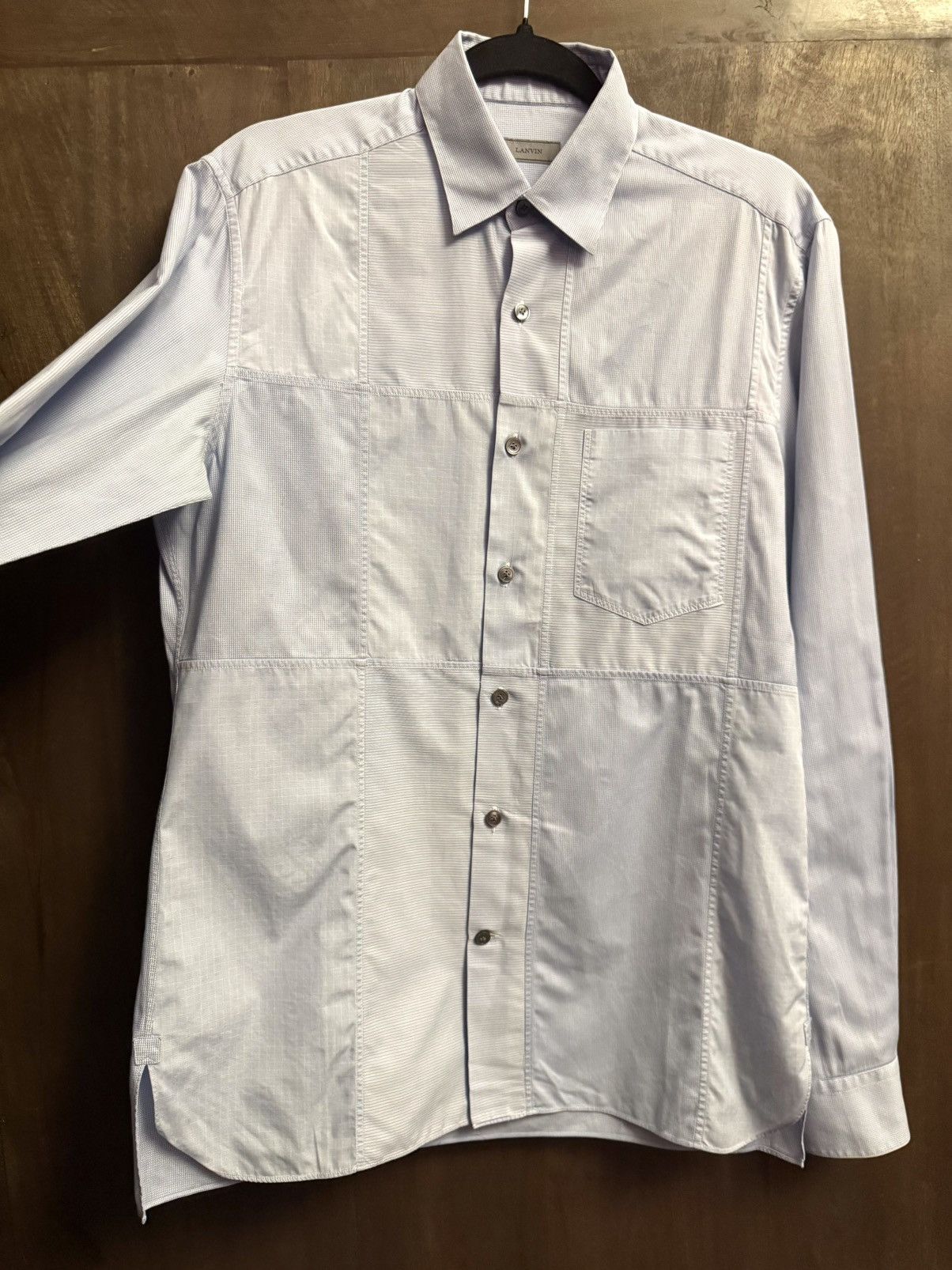 Lanvin Lanvin patchwork office shirt 37 men relax fit Size US XS / EU 42 / 0 - 5 Thumbnail