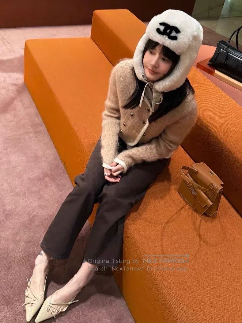 Chanel Chanel Khaki white double-breasted horsehair long-sleeved Size XS / US 0-2 / IT 36-38 - 9 Thumbnail
