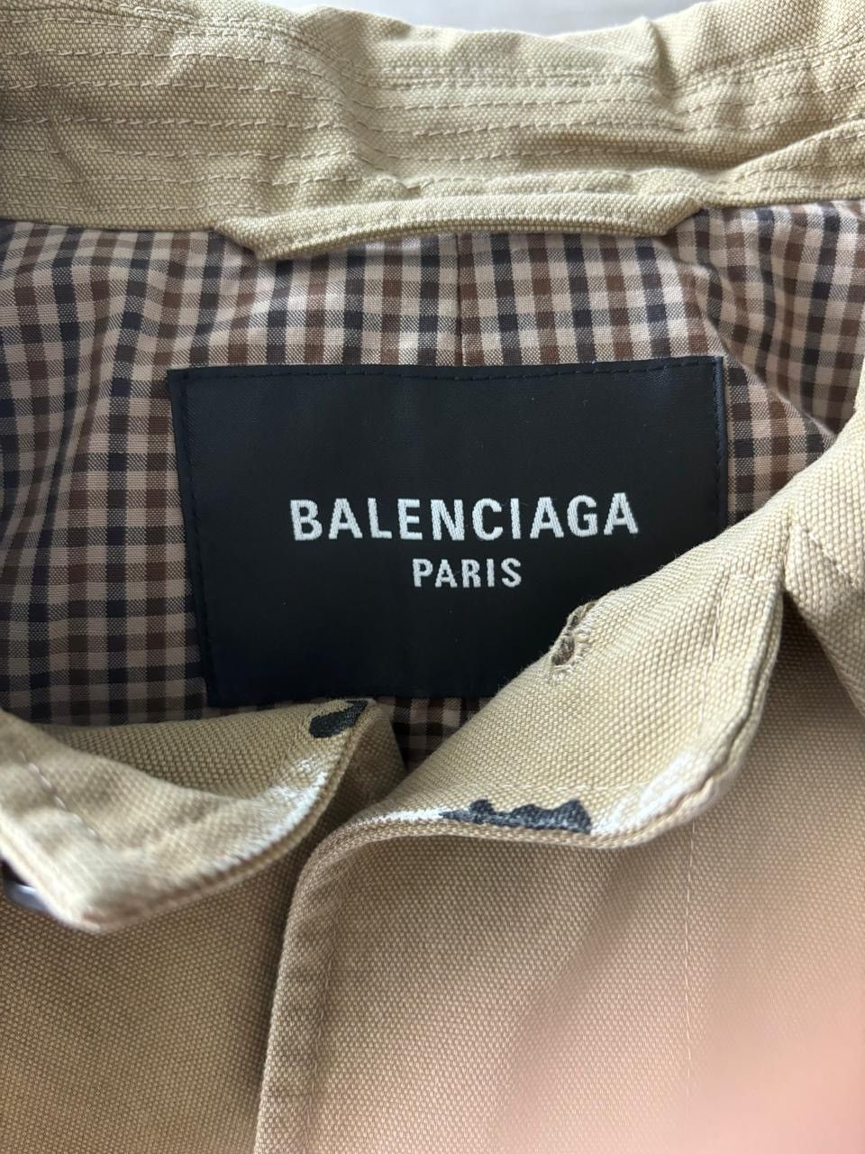 Balenciaga 🔥1 OUT OF 1 🔥Splatter Artistic Car Coat Jacket Size US S / EU 44-46 / 1 - 8 Thumbnail