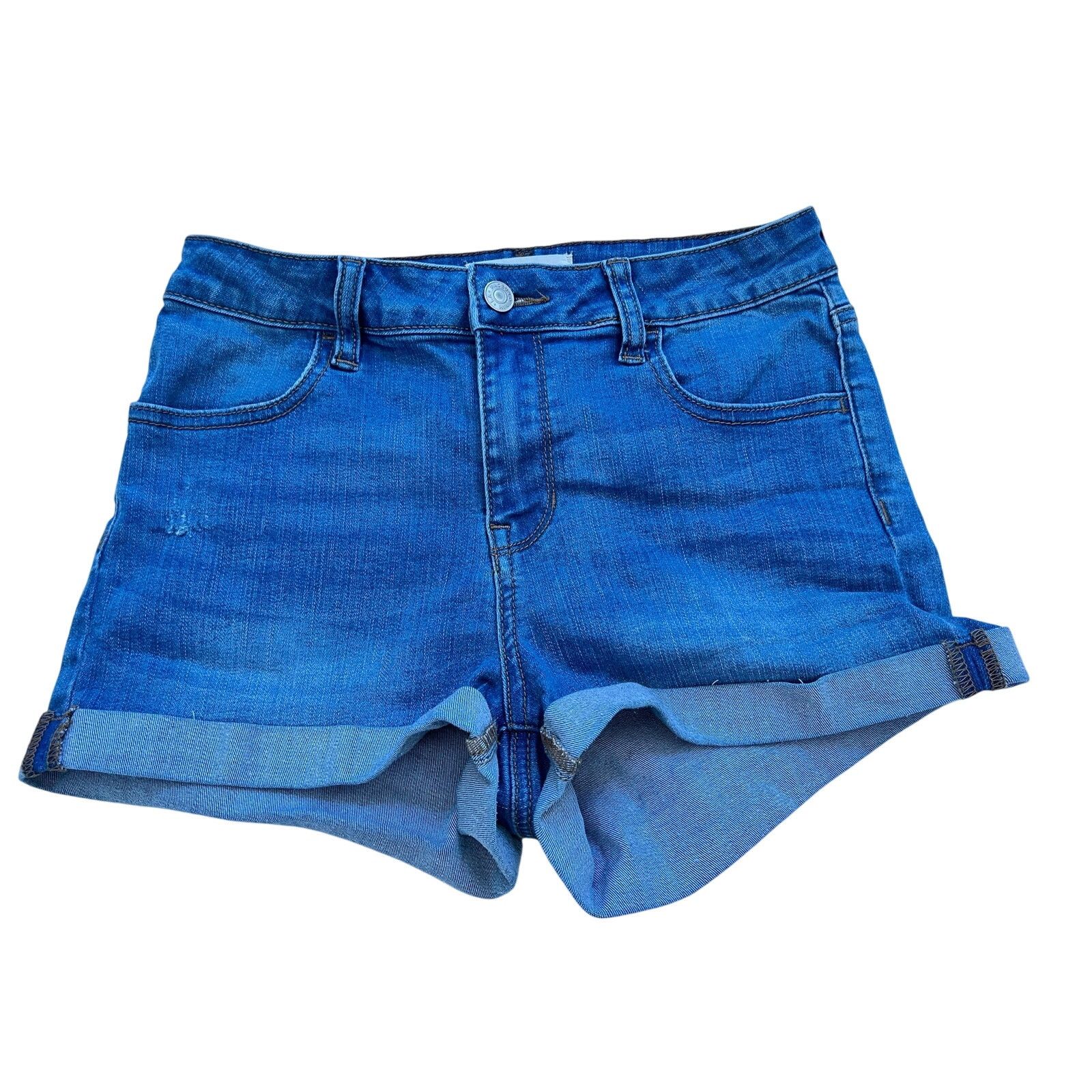 Pacsun Pacsun Super Stretch Shortie Mid-Rise Denim Shorts Size 28 Size 28" / US 6 / IT 42 - 1 Thumbnail