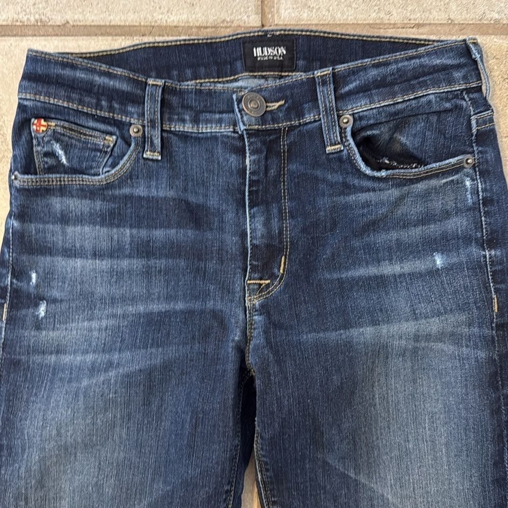 Hudson Hudson Women’s 27 Love Midrise Bootcut Denim Jean Distresse Size 27" / US 4 / IT 40 - 2 Thumbnail