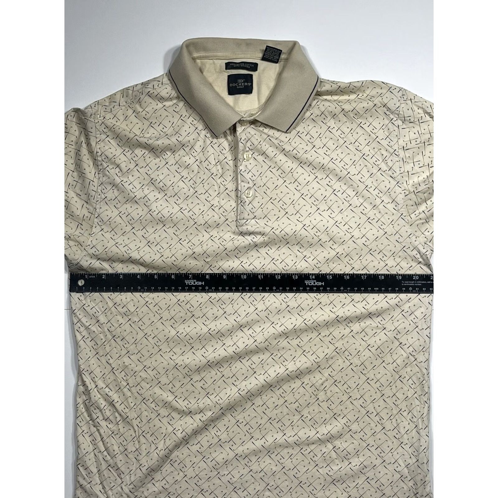 Dockers DOCKERS Polo Shirt Men’s Golf Polo Short Sleeve Casual Beige M Medium Size US M / EU 48-50 / 2 - 6 Thumbnail