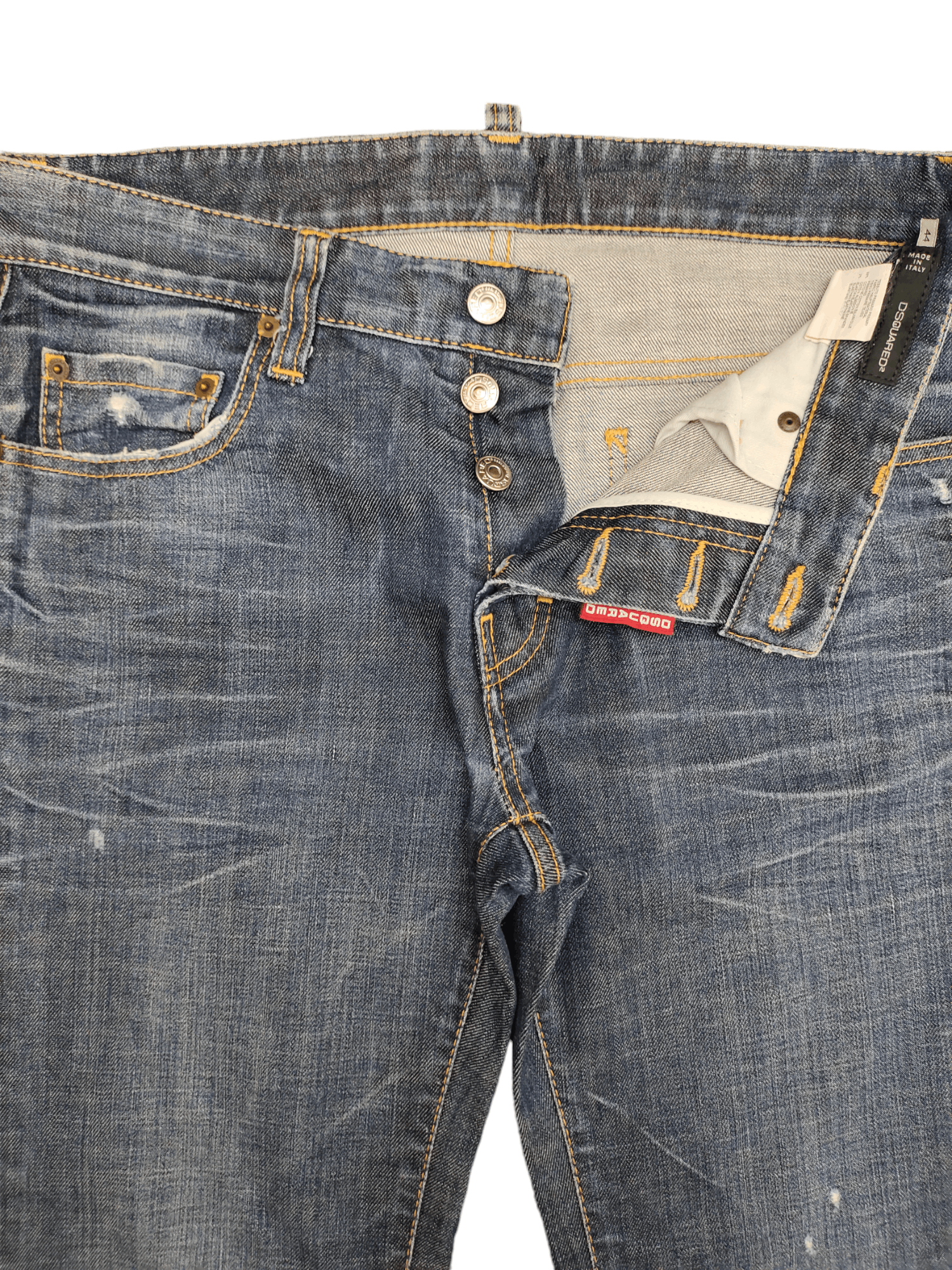 Dsquared2 Vintage Dsquared Ripped Clawmark Denim Cropped Jeans Size US 32 / EU 48 - 9 Thumbnail
