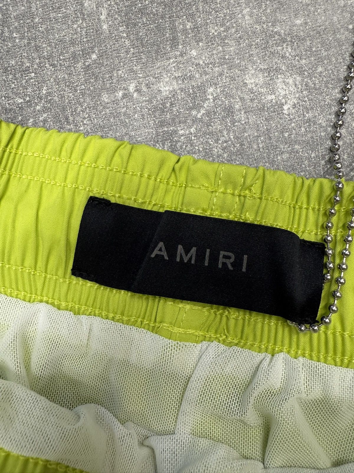 Amiri Amiri MA Bar Logo Swim Shorts Lime. Size L. BNWT. RRP $575 Size US 34 / EU 50 - 6 Thumbnail