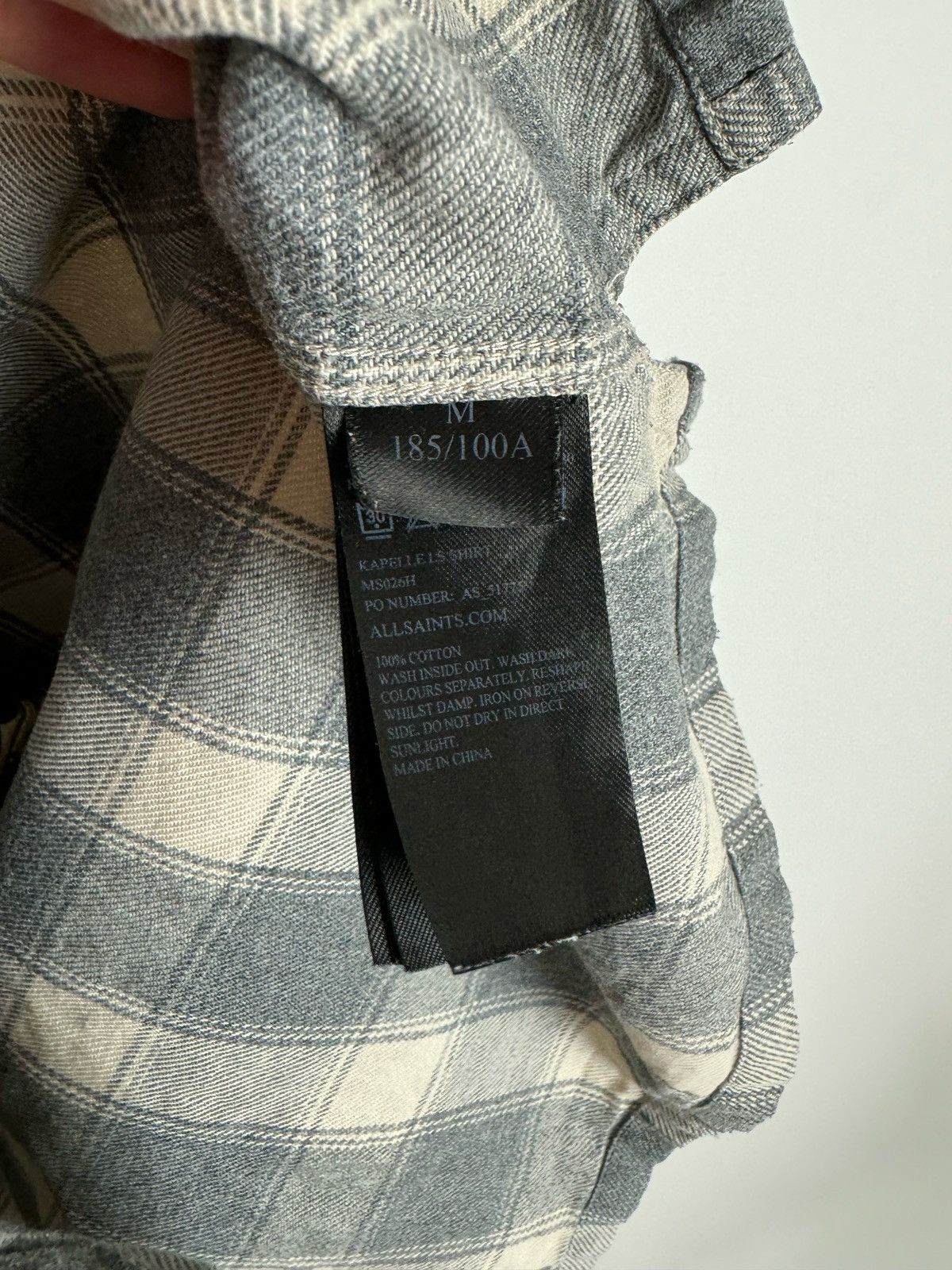 Allsaints AllSaints Kapelle Check LS Chest Pockets Shirt Size US M / EU 48-50 / 2 - 8 Thumbnail