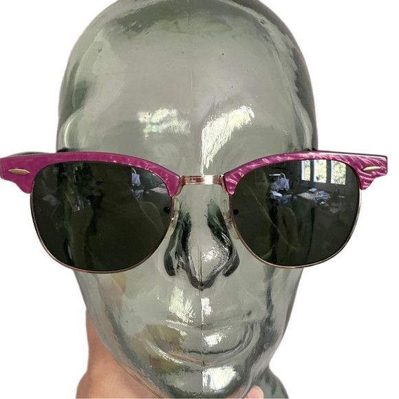 Bausch & Lomb × RayBan Vintage Ray Ban W0376 Clubmaster Pink Sunglasses ...