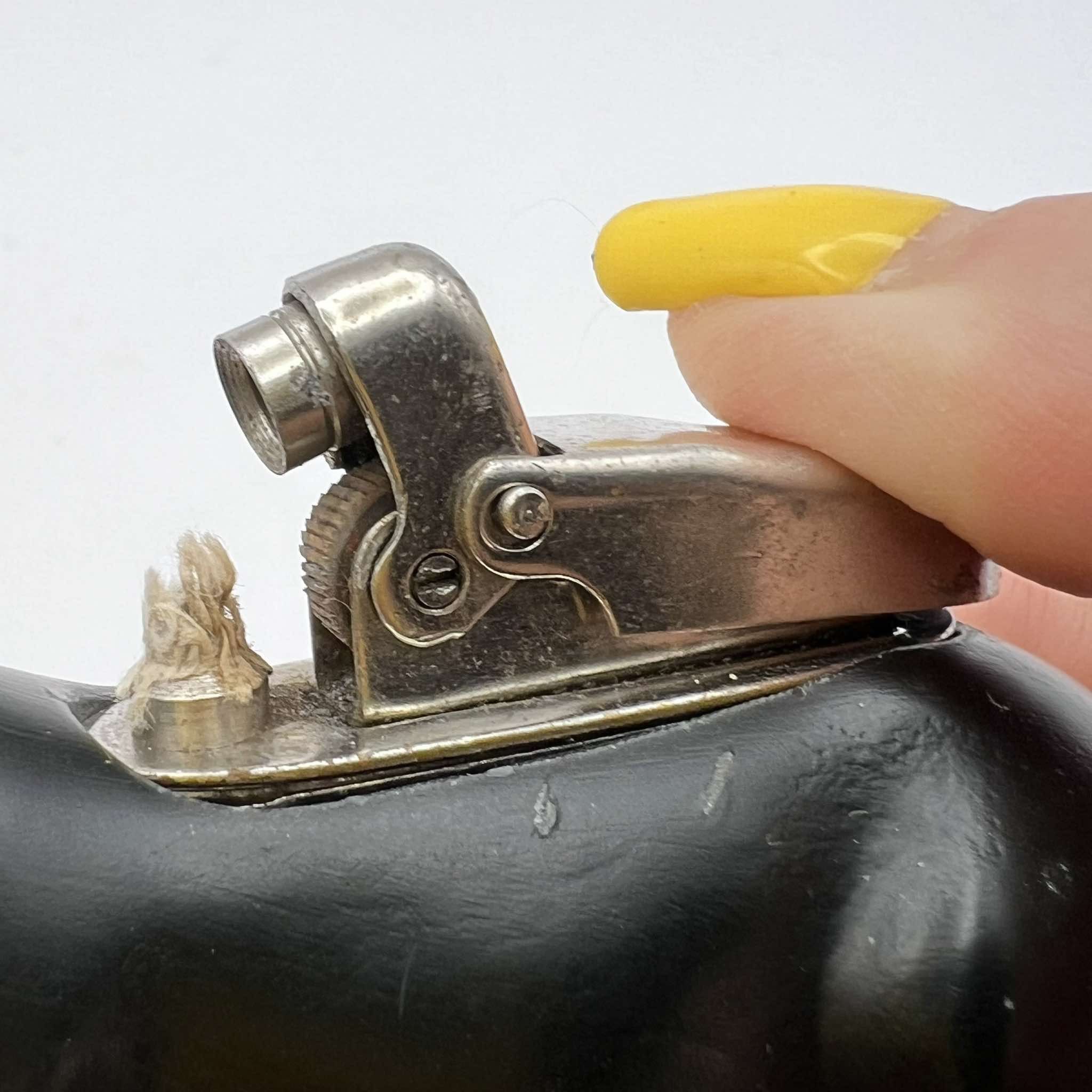 Vintage Vintage Desk Gasoline Lighter Figure Horse Good Working Size ONE SIZE - 3 Thumbnail