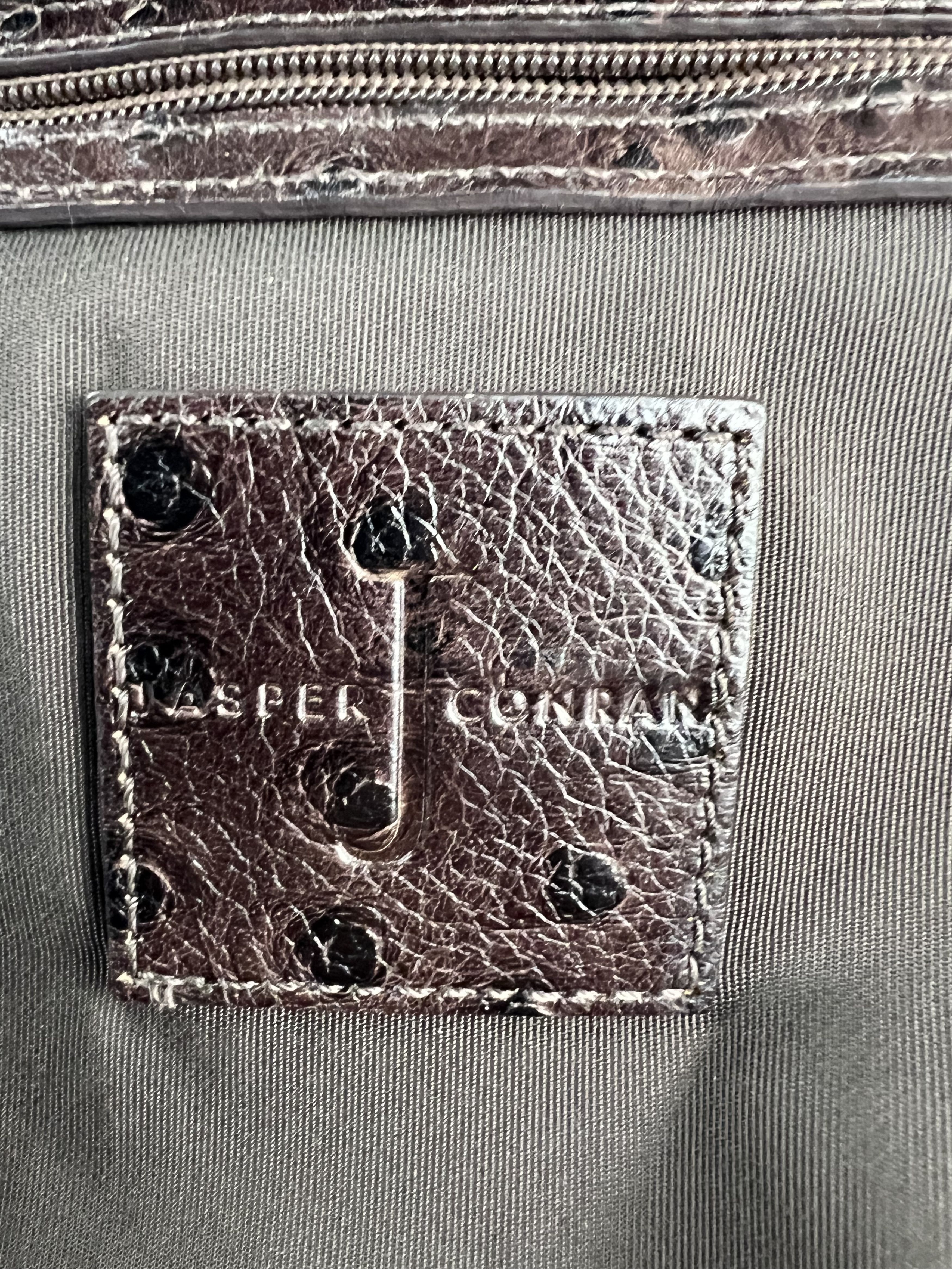 Jasper Conran × Leather Jasper Conran Brown Leather Shoulder Bag Size ONE SIZE - 9 Thumbnail